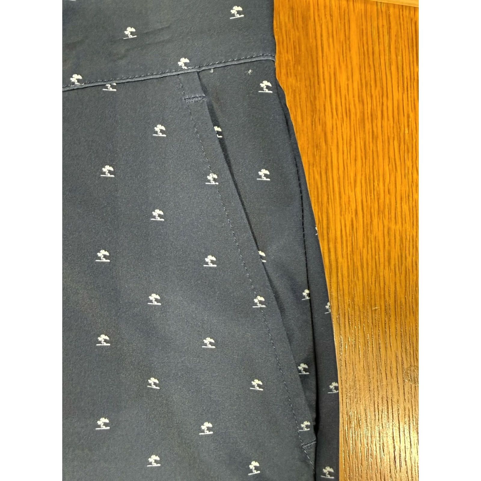Adidas Adidas Golf Shorts Navy Micro Tree Pattern Stretch Flat Front Performance Men 34 Size US 34 / EU 50 - 5 Thumbnail