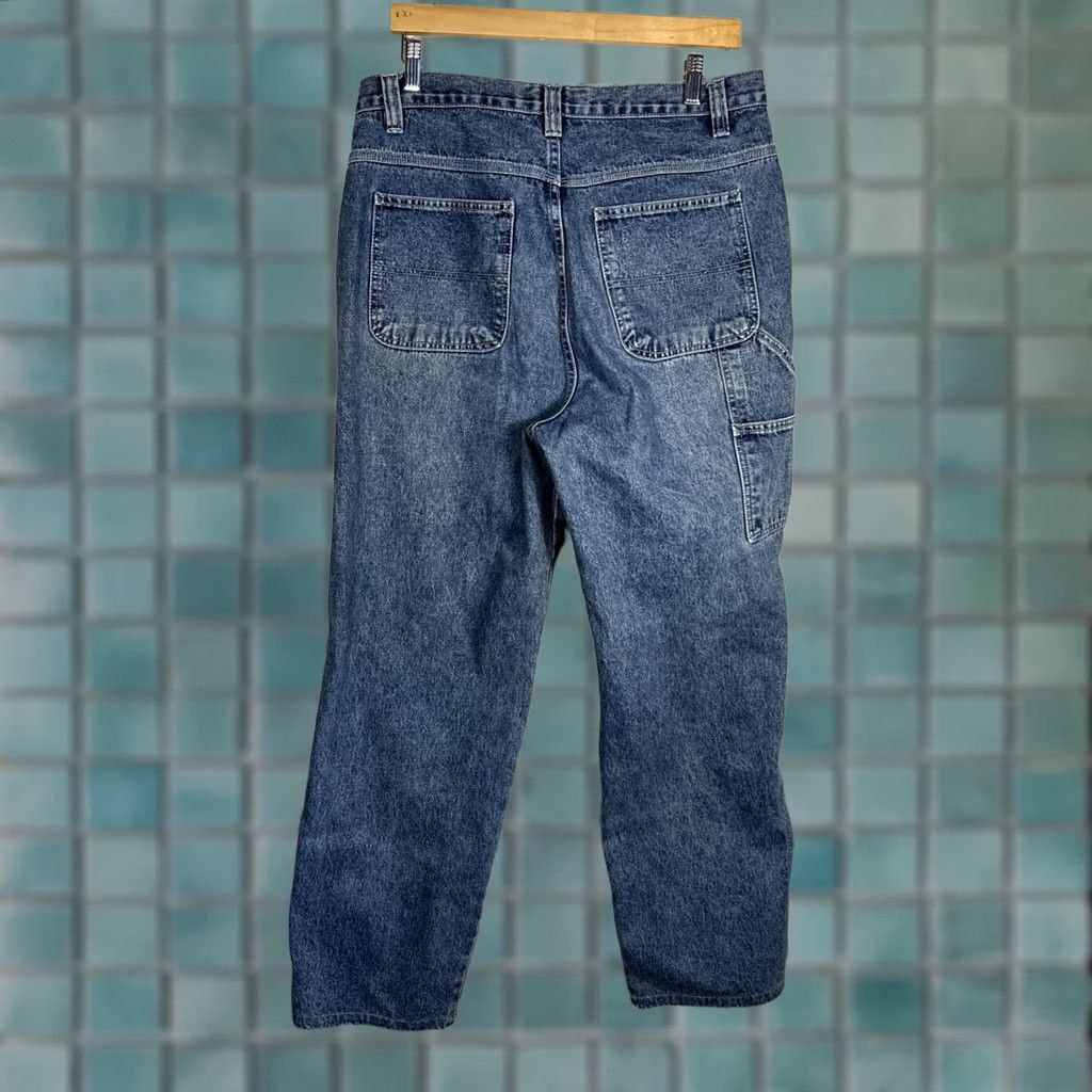 Vintage Vintage St. Johns Bay Carpenter Jeans 34x32 Blue Denim 90s Workwear Mens Jeans Regular Fit Size US 34 / EU 50 - 1 Thumbnail