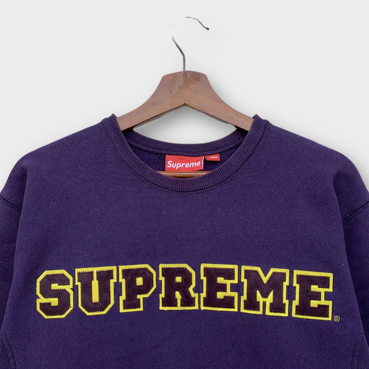 Supreme VINTAGE SUPREME CREWNECK EMBROIDERED LOGO SPELLOUT Size US M / EU 48-50 / 2 - 3 Thumbnail