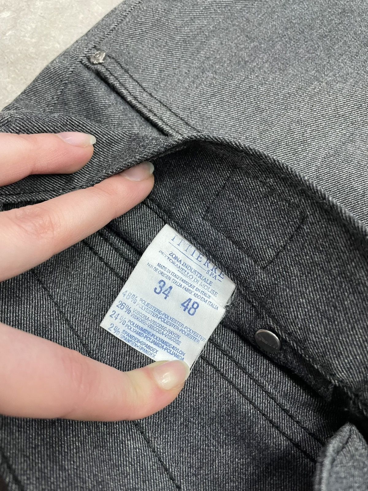 Versace Jeans Couture Versace Jeans Couture Straight Fit Vintage Gray Denim Size US 34 / EU 50 - 9 Thumbnail