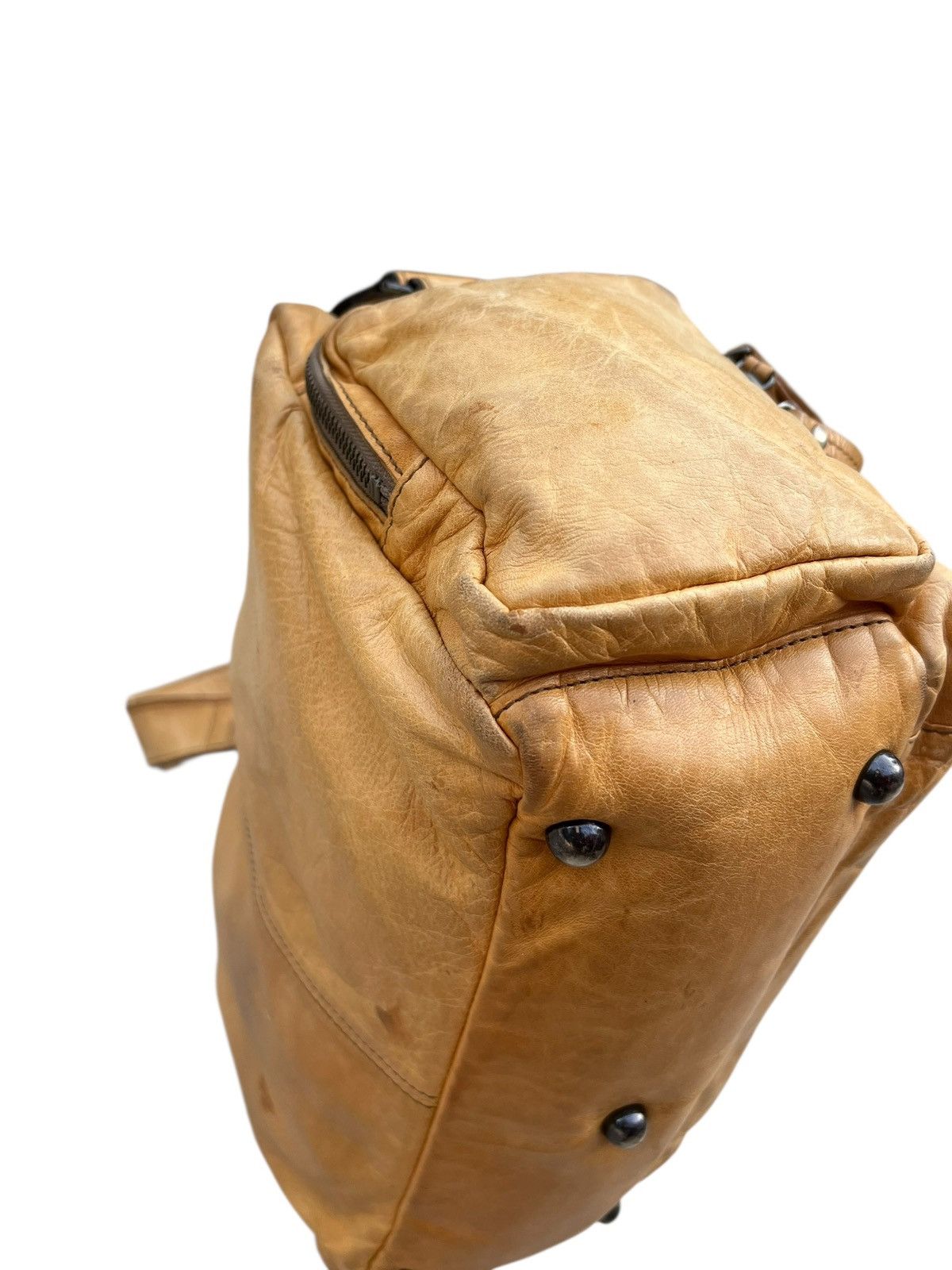 Leather LINK-KU Japan Stains Patina Horse Leather Messenger Bag Size ONE SIZE - 16 Thumbnail