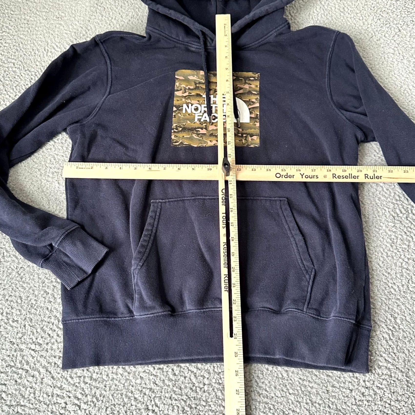 The North Face The North Face Hoodie Shirt Mens Adult Medium Blue Cotton Jersey Drawstring Pullover Long Sleeve Crew Neck Hooded Size US M / EU 48-50 / 2 - 6 Thumbnail
