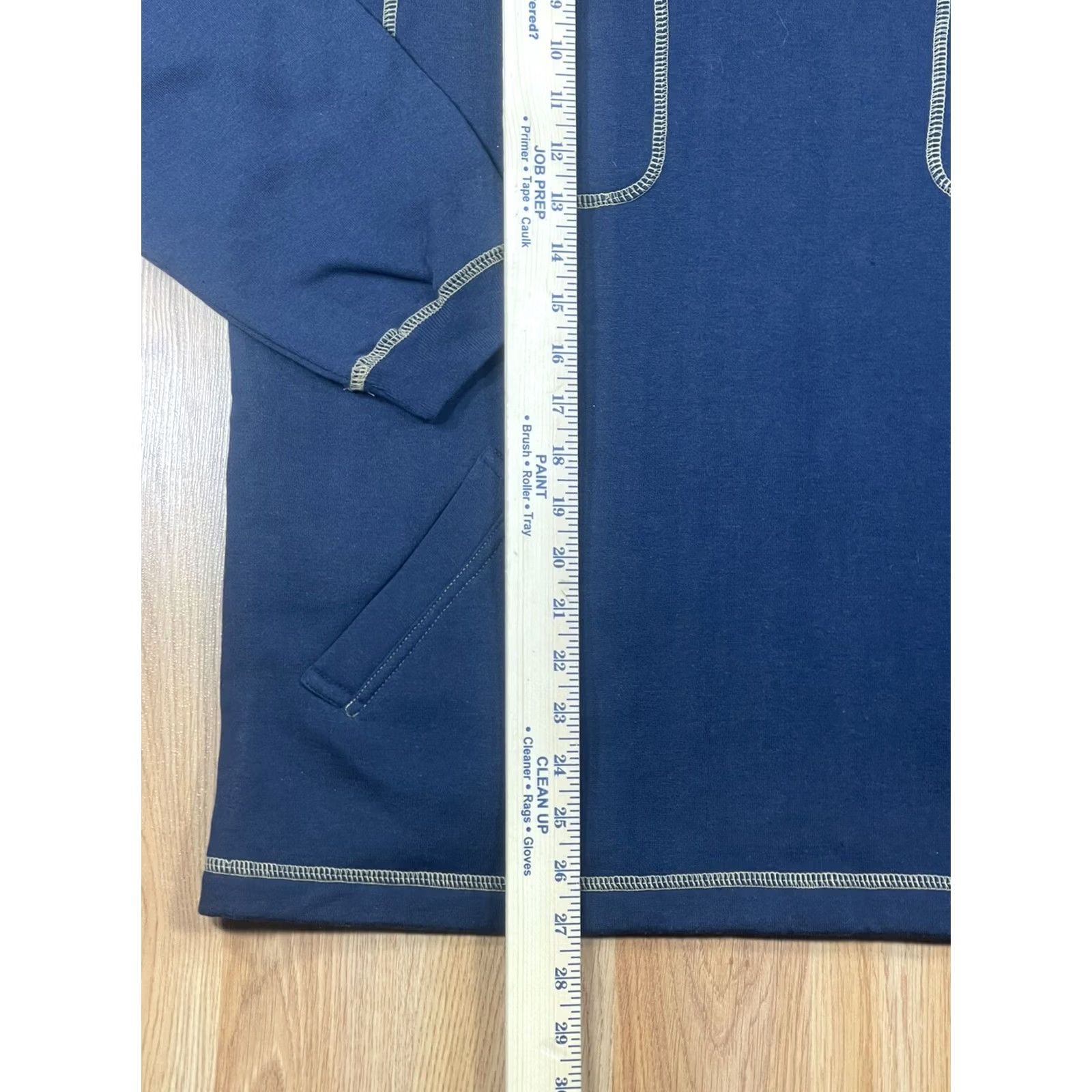 Vintage Chic Navy Blue Long Sleeve 1/4 Zip Pullover Sweater Mens M Cotton Polyester SHIRT Pullover Zipper Mens Size US M / EU 48-50 / 2 - 4 Thumbnail