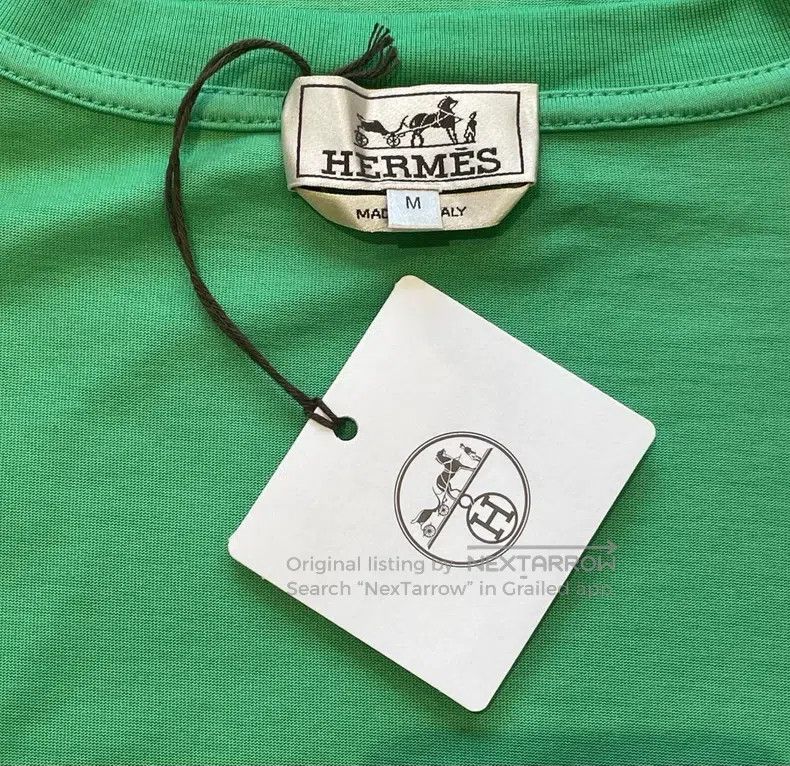 Hermes Hermes Short Sleeve T-Shirt, Flesh Green Size US M / EU 48-50 / 2 - 5 Thumbnail