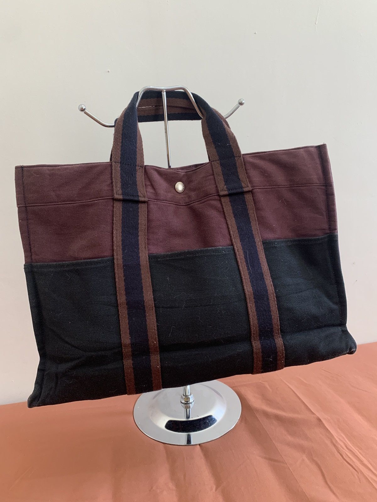 Hermes HERMES - Paris Tote Bag Canvas Size ONE SIZE - 6 Thumbnail