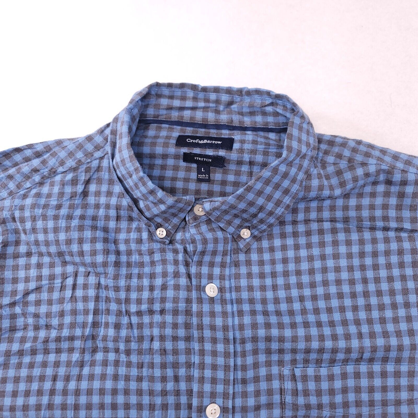 Croft & Barrow Croft & Barrow Tartan Flannel Shirt Mens Size Large L Blue Size US L / EU 52-54 / 3 - 1 Thumbnail