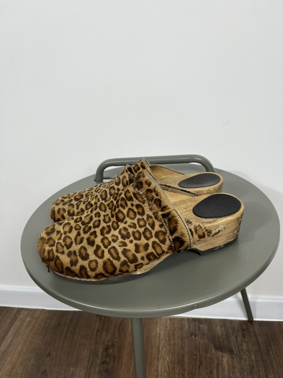 Vintage Handmade Leopard Clogs Shoes Women’s 40 – Made in Austria Size US 9.5 / IT 39.5 - 6 Thumbnail