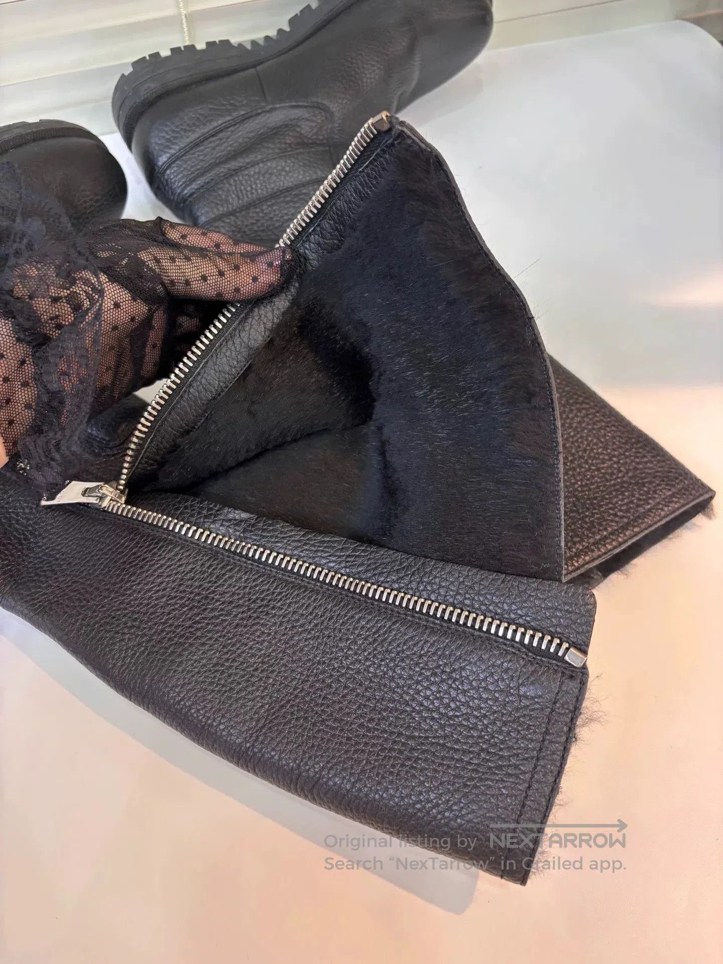 Gucci Gucci Black Leather Long Boots. Size US 4.5 / IT 34.5 - 9 Thumbnail