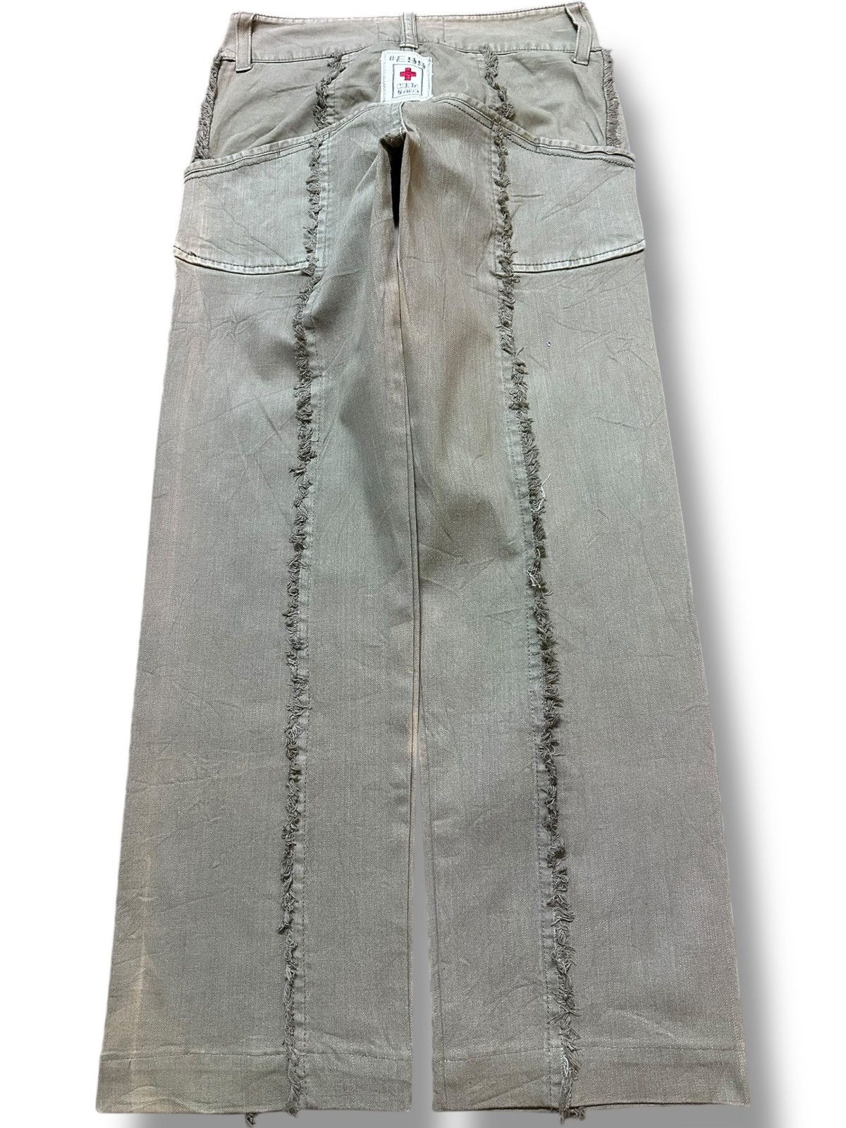 Cook Jeans Vintage Cook Jeans Furry Bleached Avant Garde Denim Size US 27 - 5 Thumbnail