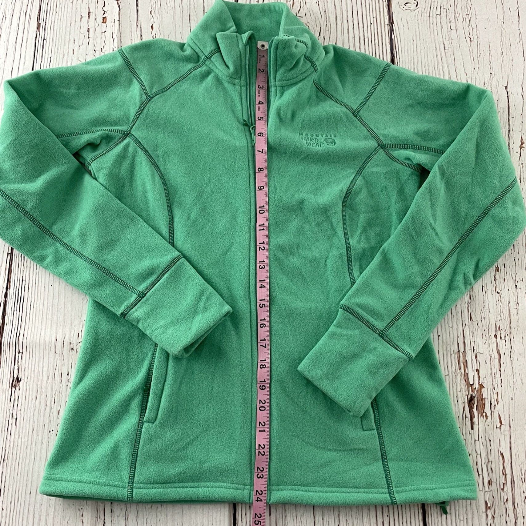 Mountain Hardwear VINTAGE Mountain Hardwear Full Zip Fleece Jacket Women's Small Green Size S / US 4 / IT 40 - 4 Thumbnail