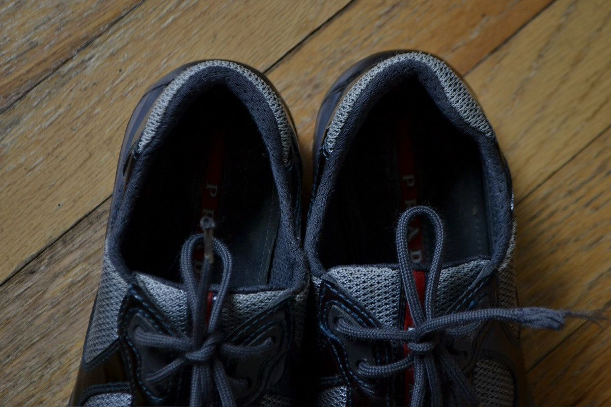 Prada 2000s Patent Leather America’s Cup Sneakers Size US 7 / IT 37 - 9 Thumbnail