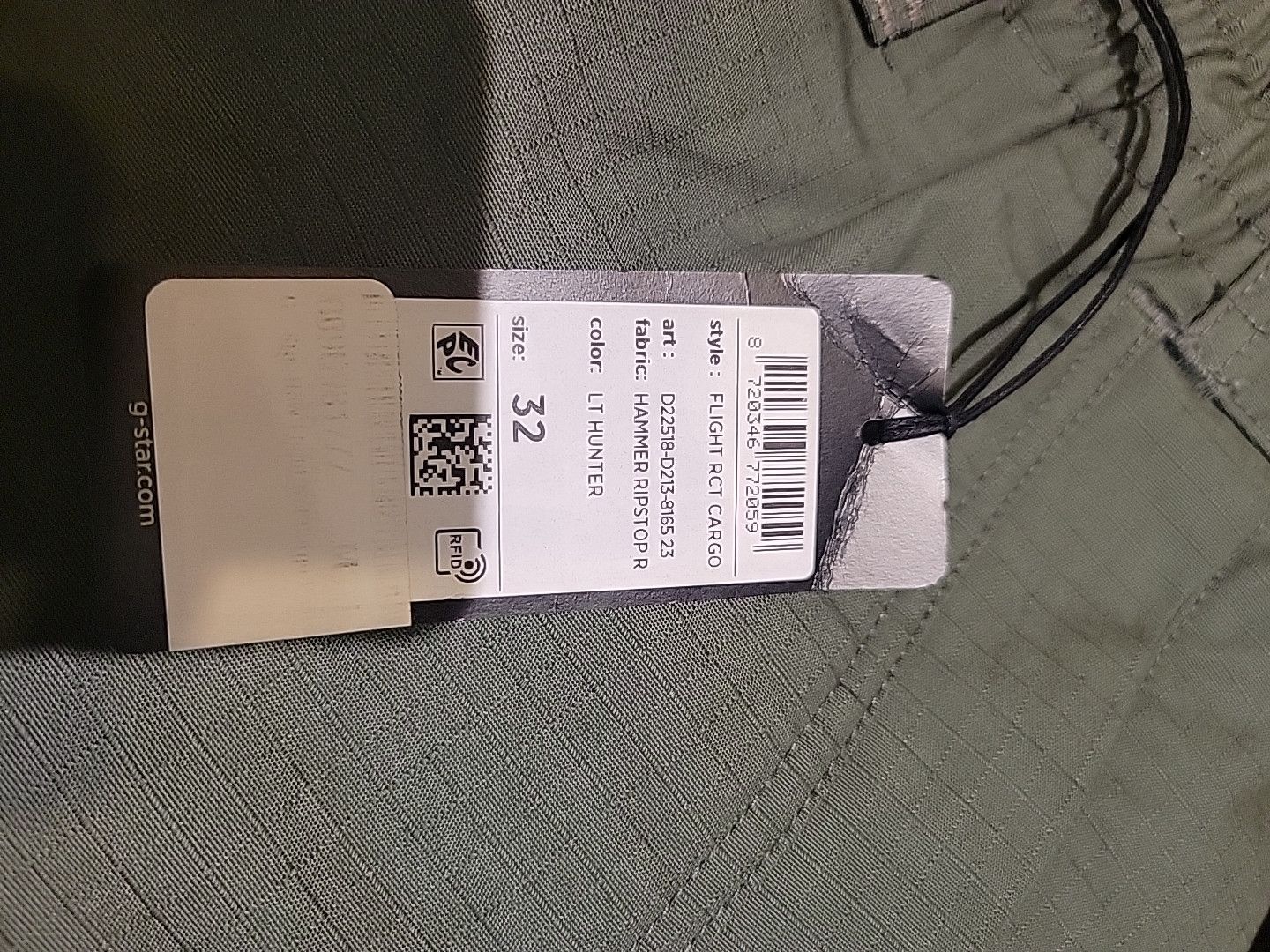 G-Star G-Star Raw Mens Flight RCT Cargo Pants Size 32 Size US 32 / EU 48 - 3 Thumbnail