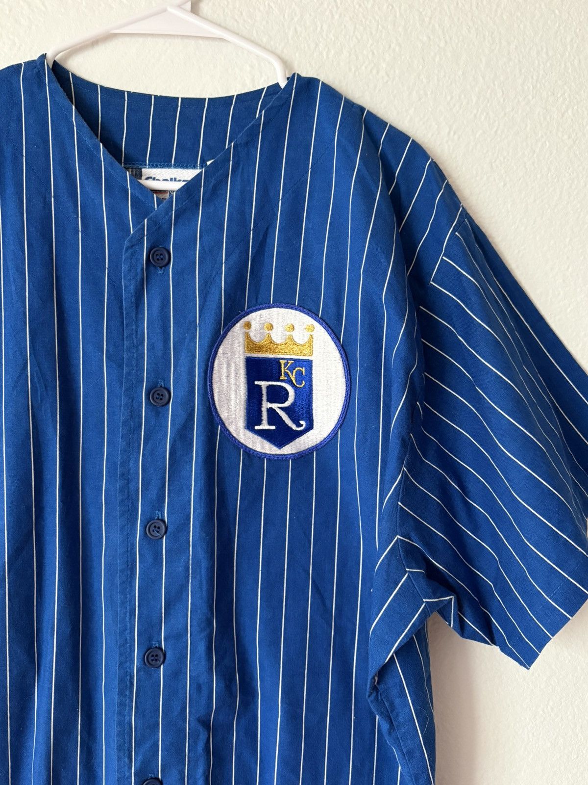 Chalk Line VTG 1980s Chalk Line Kansas City Royals Blue Pinstripe xl Size US XL / EU 56 / 4 - 10 Thumbnail