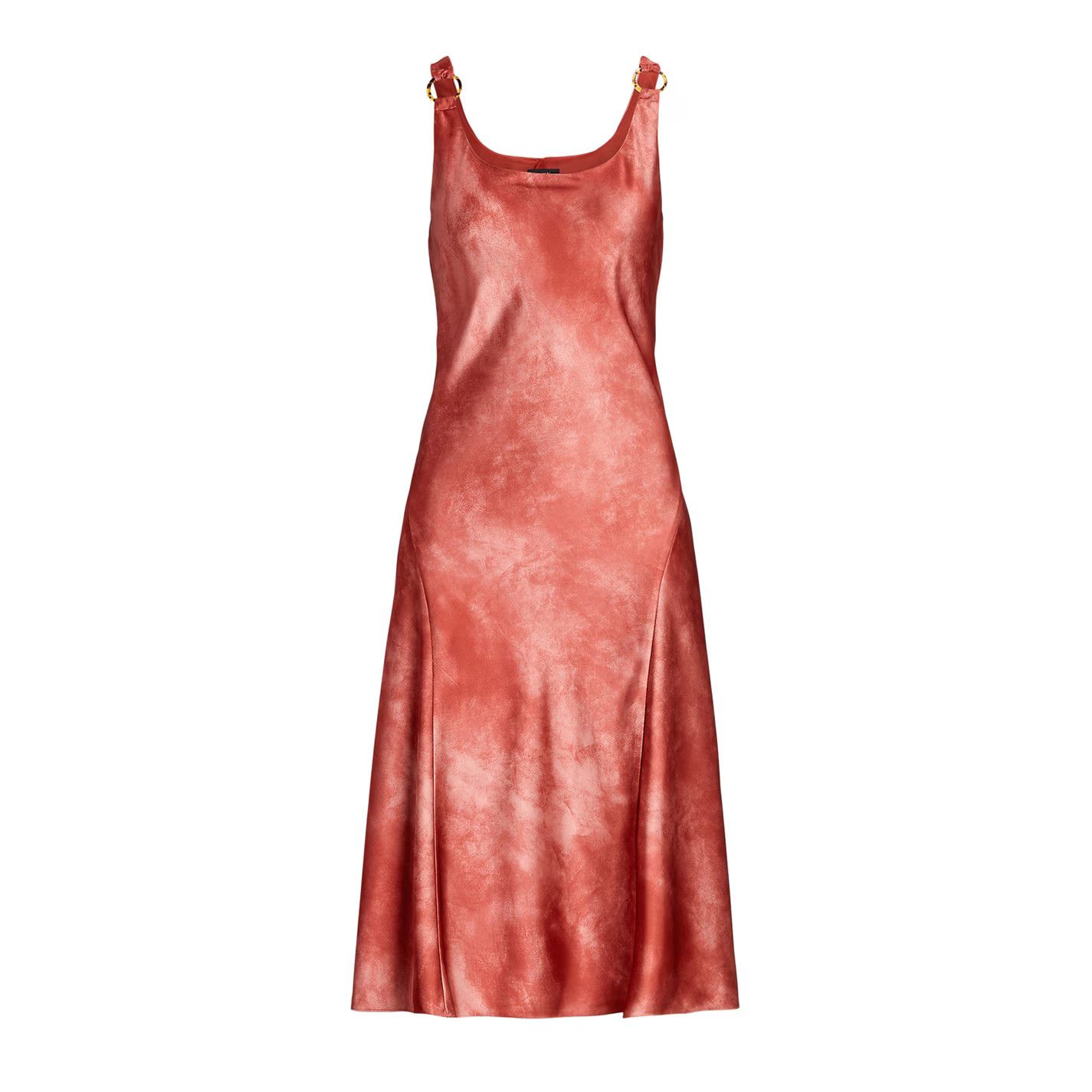 Lauren Ralph Lauren o1g2r1mq0825 Caileet Slip Dress in Red Sunstone Size S / US 4 / IT 40 - 1 Thumbnail