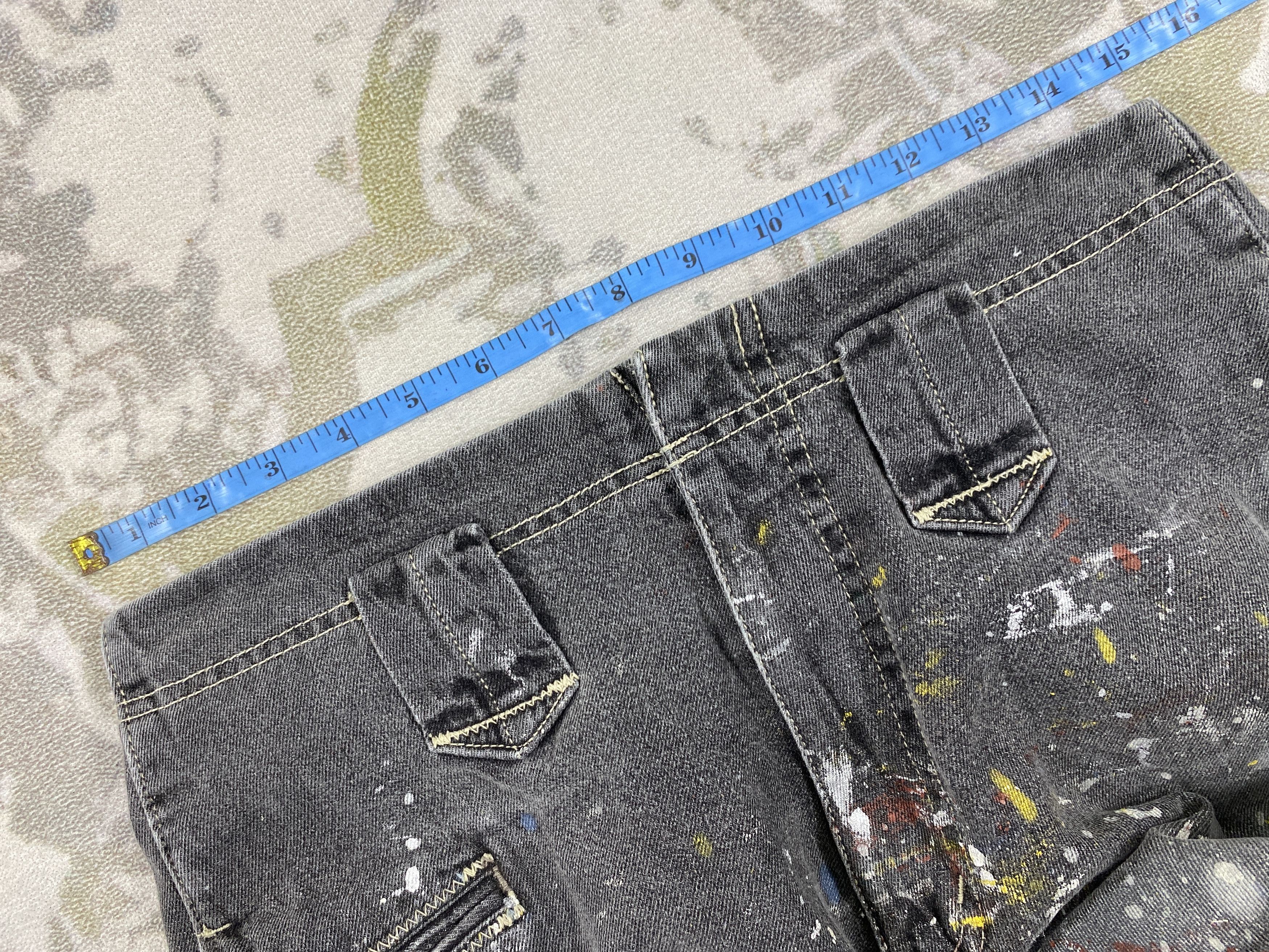 Vintage Distressed Paint Vintage Baggy Jeans 30x40 Denim-JN3574 Size US 30 / EU 46 - 5 Thumbnail
