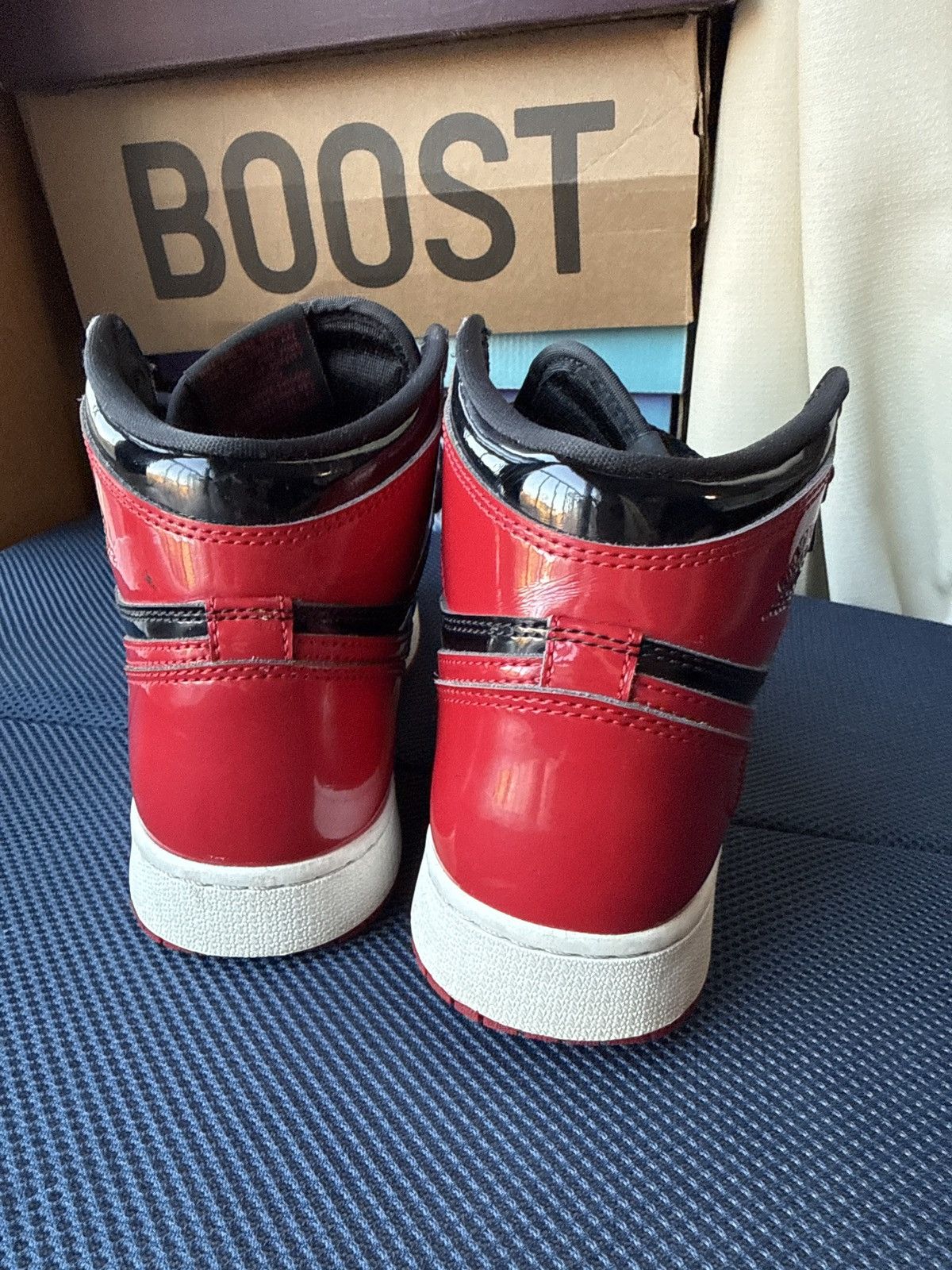 Jordan Brand Air Jordan 1 Retro High OG GS 'Patent Bred' Size US 6.5 / EU 39-40 - 5 Thumbnail