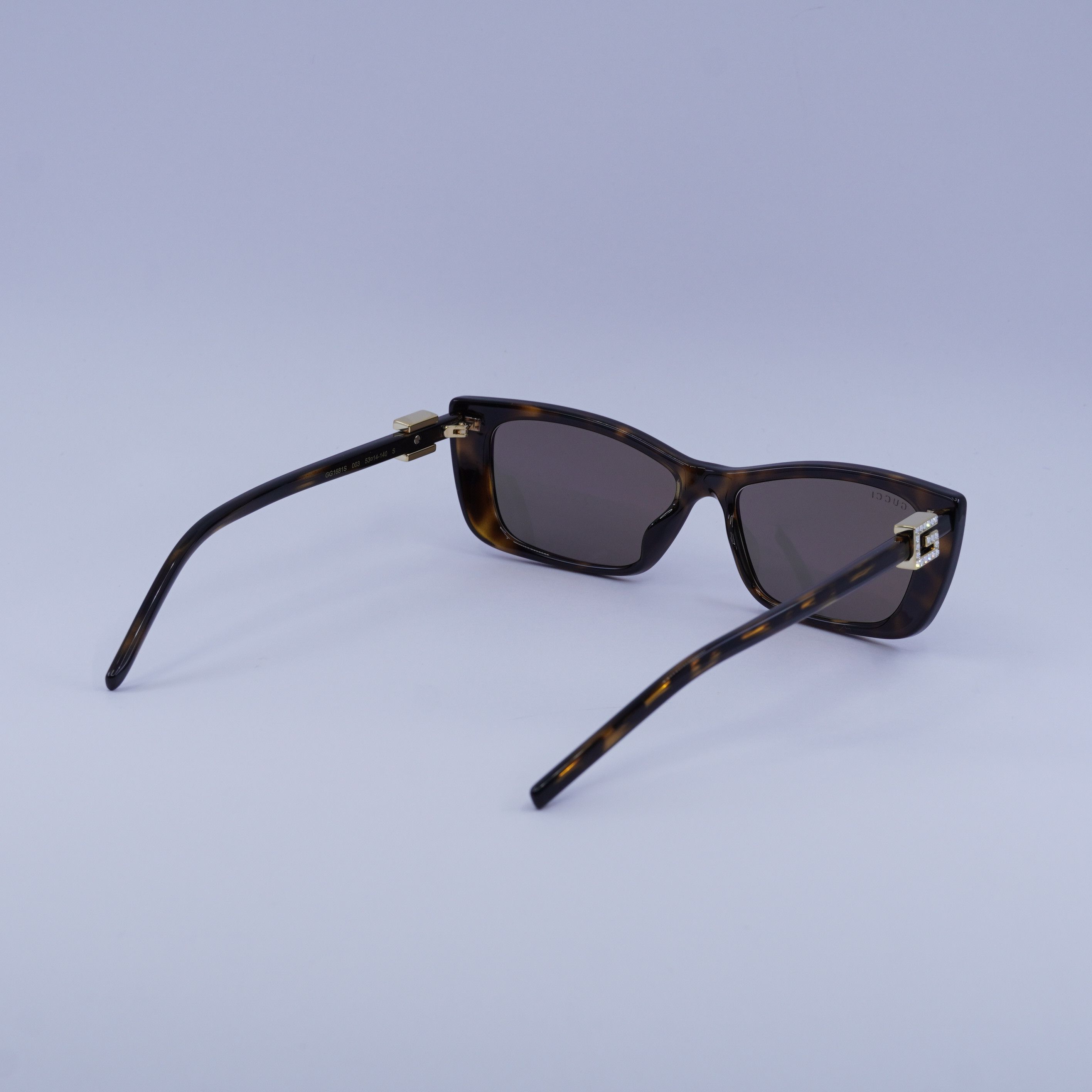 Gucci Gucci GG1681S 003 Sunglasses Havana Cat Eye Frame Size ONE SIZE - 12 Thumbnail