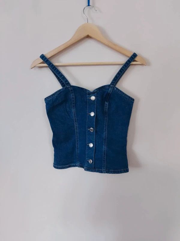 Vintage Vintage denim cami top 6 Size XS / US 0-2 / IT 36-38 - 5 Thumbnail