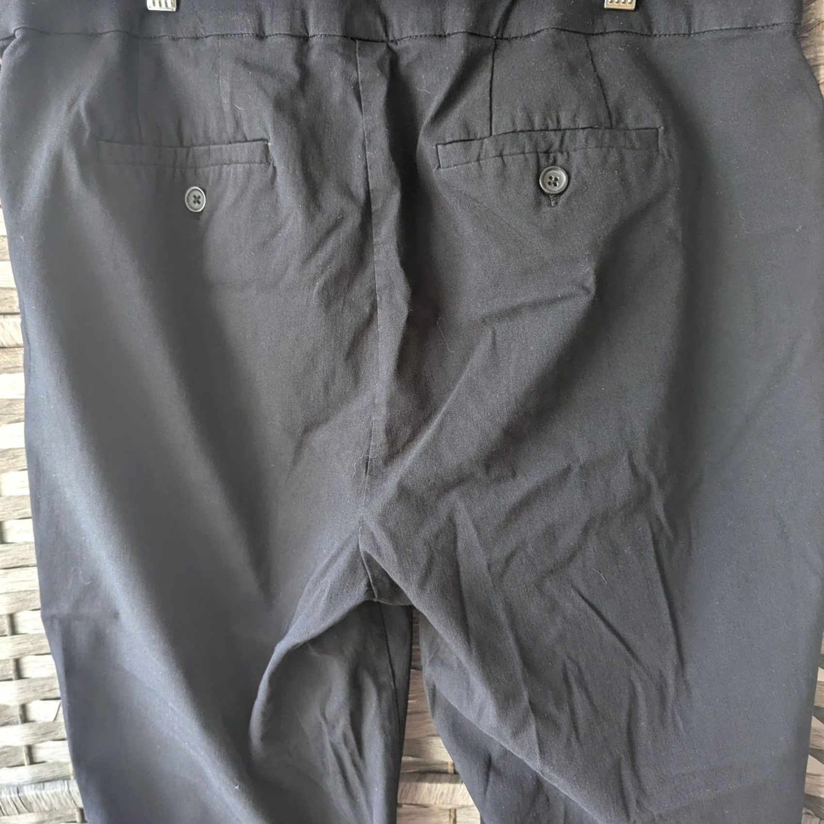 Vintage VINTAGE Lane Bryant Dress Pants Black Straight Leg Trousers Stretch Office Minimalist Size 40" / US 18 - 4 Thumbnail