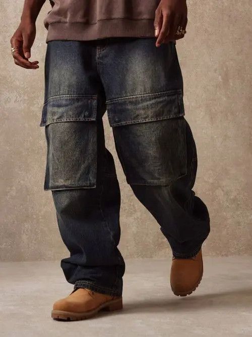 Designer × Japanese Brand × Vintage washed faded cleanfit yuppie bootcut cargo pants Size US 30 / EU 46 - 3 Thumbnail