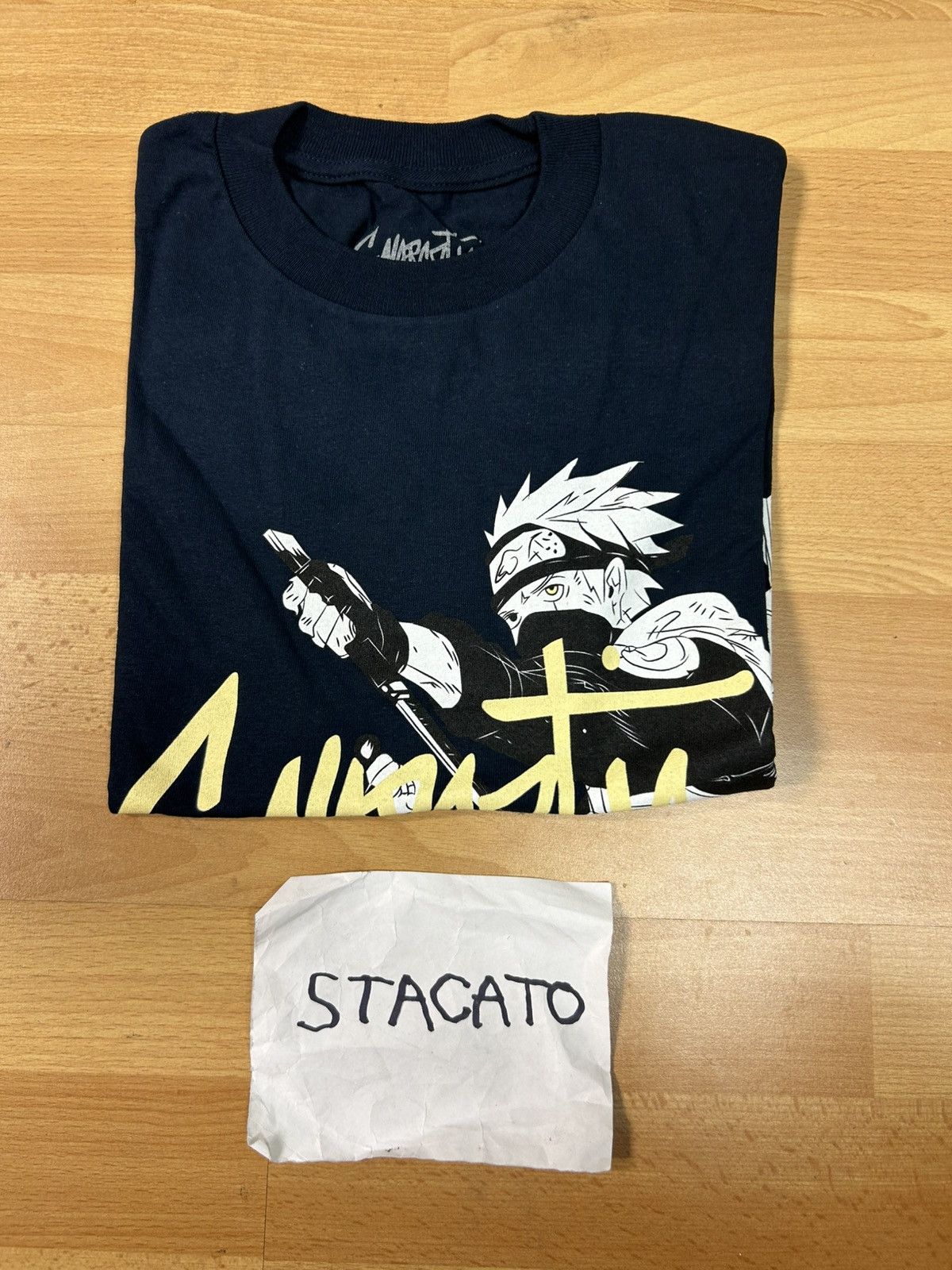 Gnarcotic × Japanese Brand Gnarcotic Lil Gnar Naruto Kakashi Tee Navy/Yellow Size US S / EU 44-46 / 1 - 5 Thumbnail