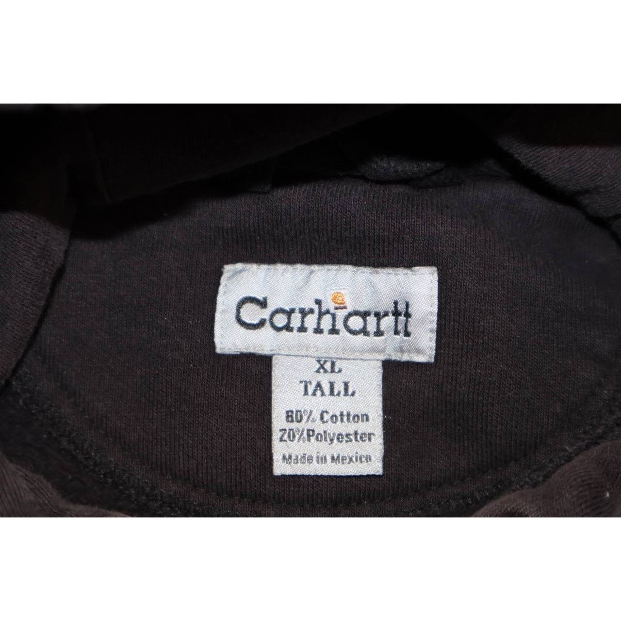 Carhartt Vintage Carhartt Men's Midweight Hoodie Black Spell Out Size US XL / EU 56 / 4 - 3 Thumbnail