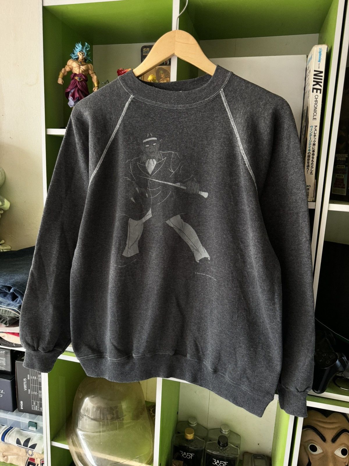 image of Anima x Cartoon Network Vintage 90's Anime Movie Japan By Dai Ichi Kikaku. Co. Ltd in Dust Grey (Si