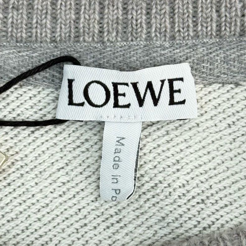 Loewe LOEWE Gray collar embroidered logo hoodie Size S / US 4 / IT 40 - 5 Thumbnail