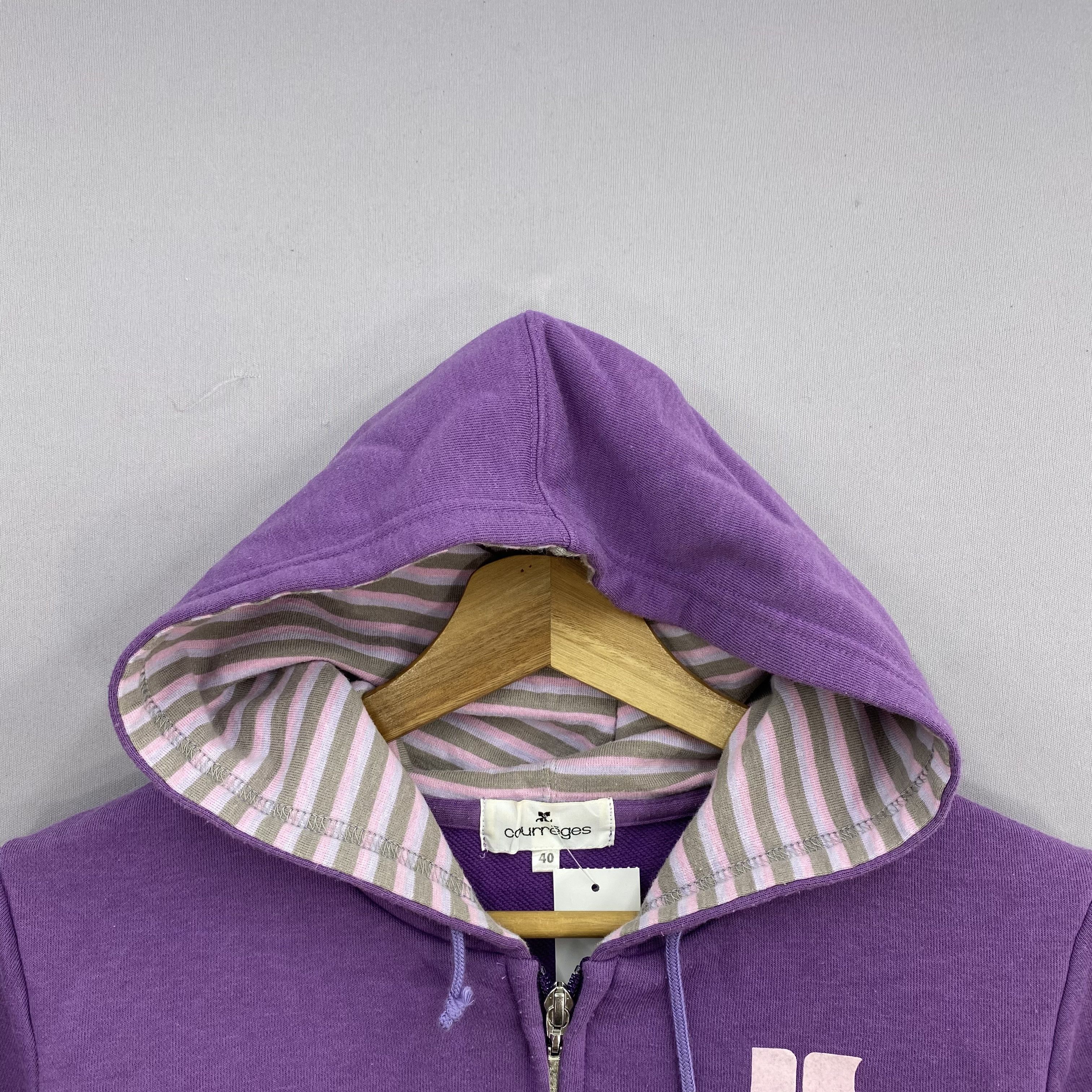 Courreges Vintage Courreges Sport Futur Zip-Up Hoodie Jacket Sweater Size S / US 4 / IT 40 - 12 Thumbnail