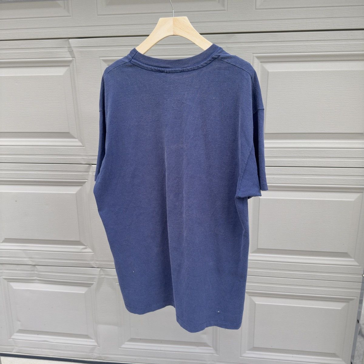 Vintage Vintage Sun Faded Blue Pocket Tee Shirt ERD Grunge Chrome Size US XL / EU 56 / 4 - 9 Thumbnail