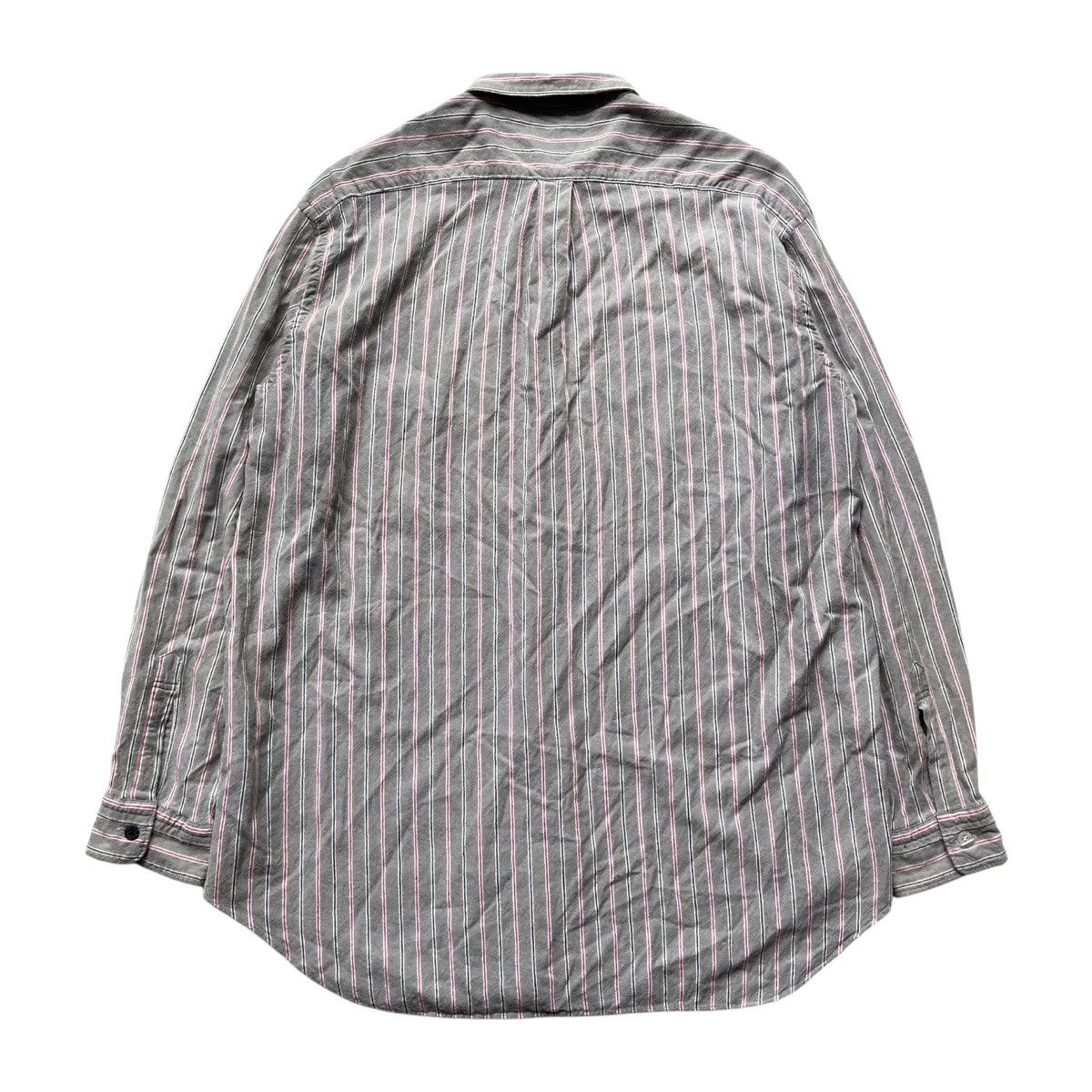 Comme des Garcons × Comme des Garcons Homme × Junya Watanabe 🇯🇵 Vintage Comme des Garcons Homme Stripe Plaid LongShirt Size US M / EU 48-50 / 2 - 11 Thumbnail