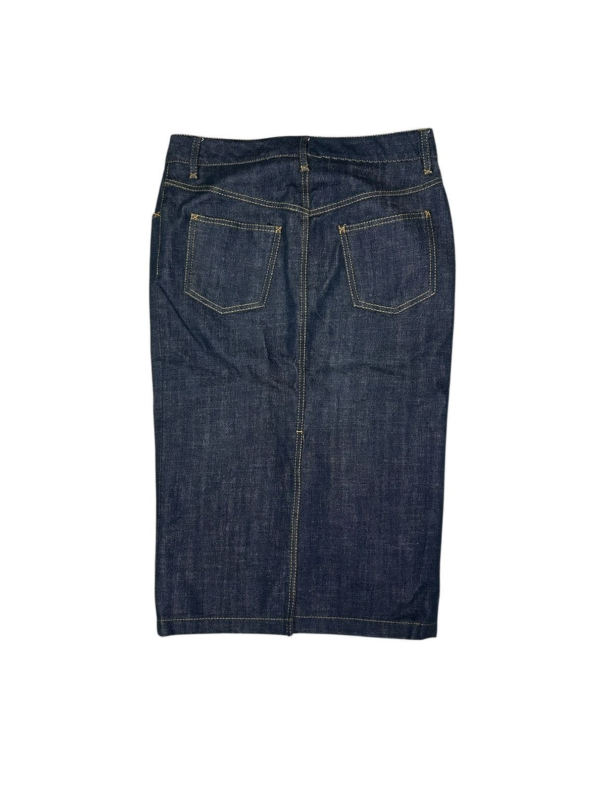 Dolce & Gabbana 00s Raw Denim Skirt Size 26" / US 2 / IT 38 - 5 Thumbnail