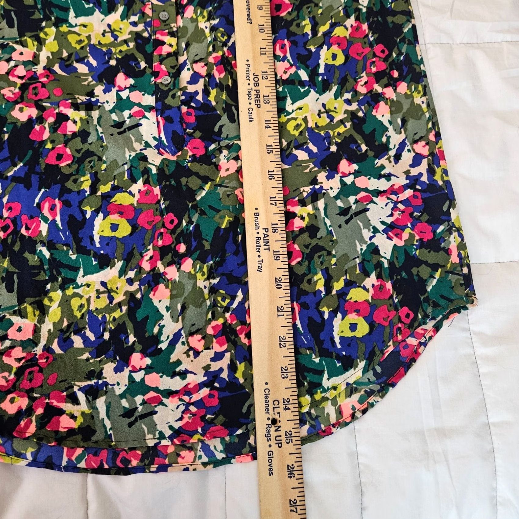 J.Crew J.CREW Women's Button-Up Shirt Floral Printed Long Sleeve XS Popover Color Multicolor 1/2 Button up Shirt Size XS / US 0-2 / IT 36-38 - 7 Thumbnail