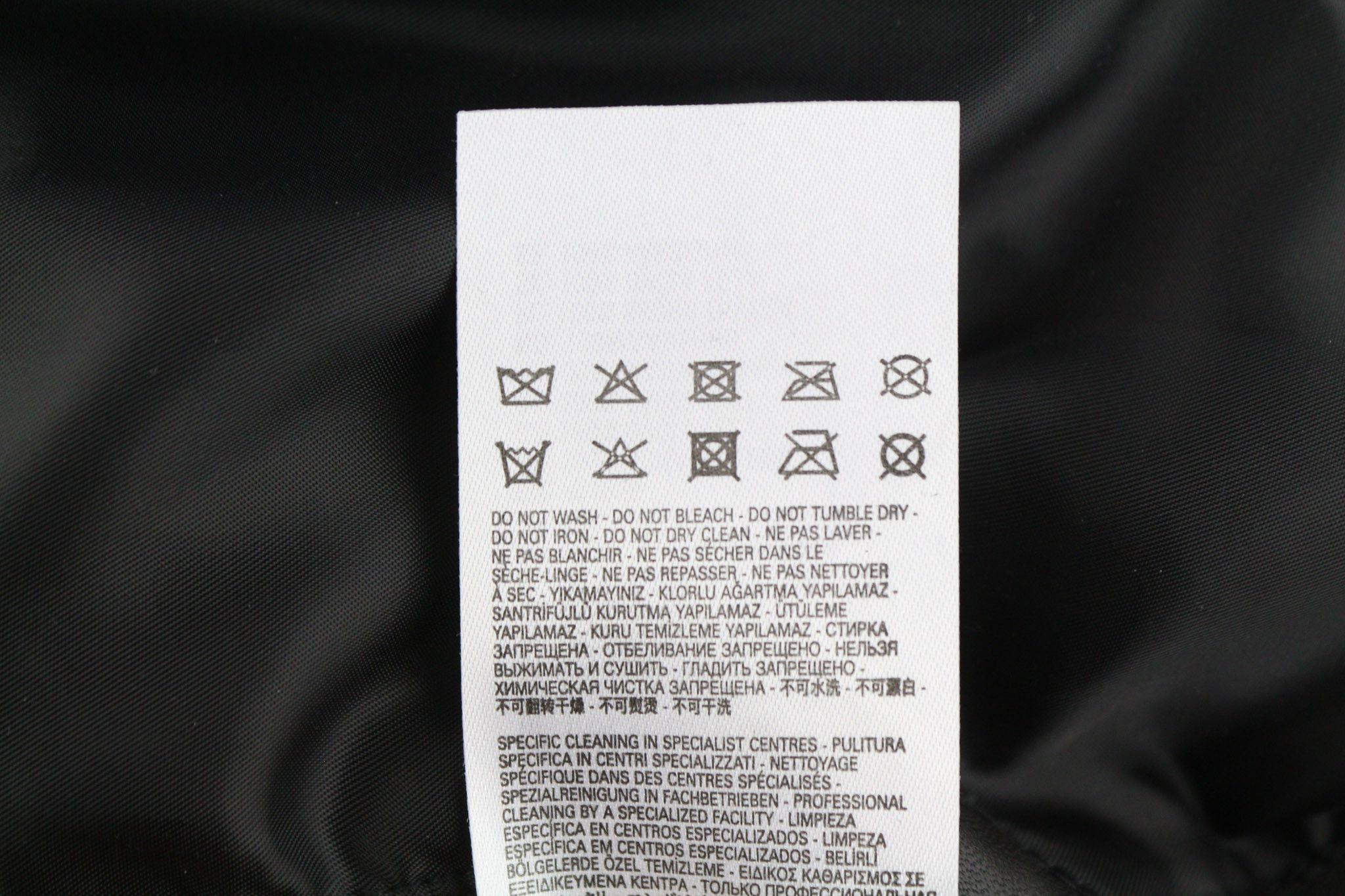 Diesel R-PUSMIR M Black Sheep Leather Zip Lined Jacket 81721 Size US M / EU 48-50 / 2 - 10 Thumbnail