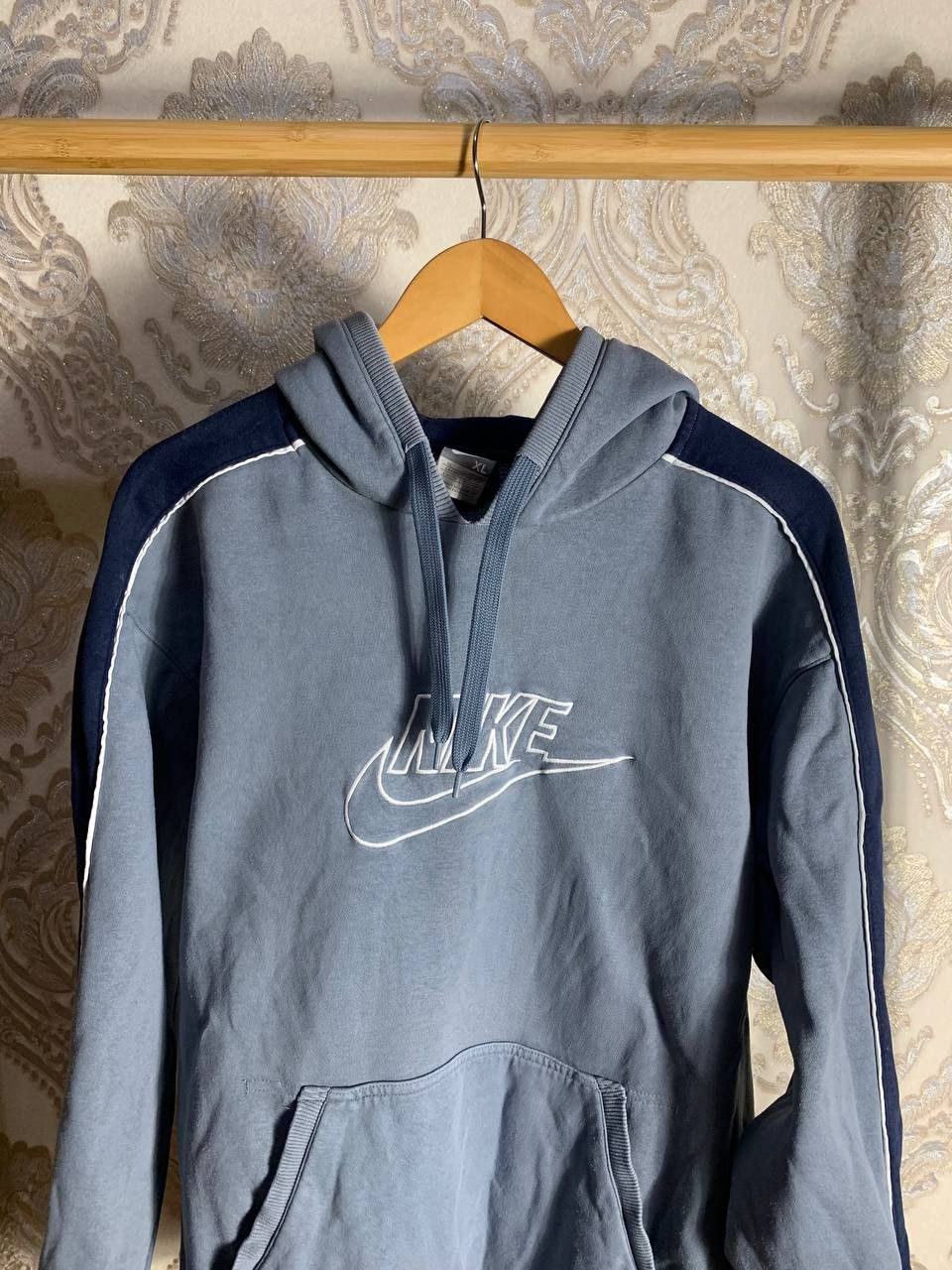Nike Vintage Nike Big Logo Swoosh Retro Hoodie Drill Y2K 90s Size US XL / EU 56 / 4 - 2 Thumbnail