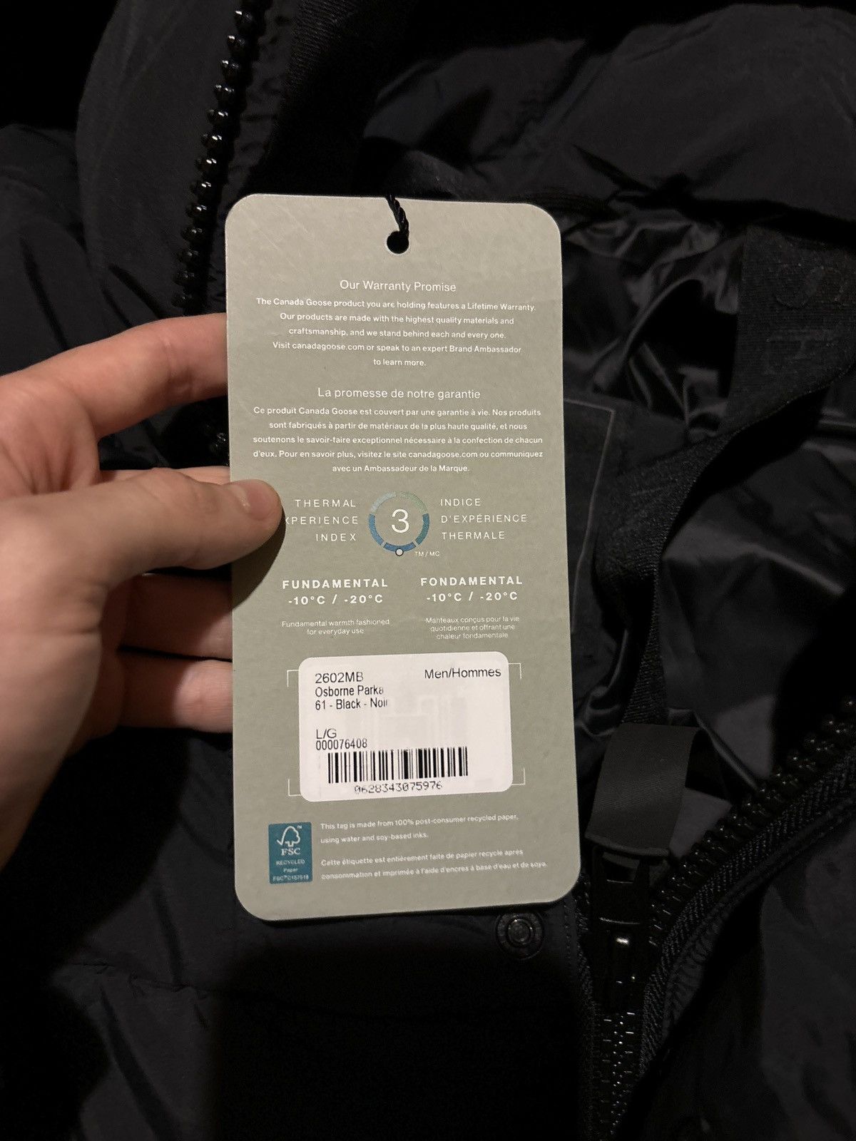 Canada Goose Canada Goose Black Osborne Puffer Parka Size US XL / EU 56 / 4 - 4 Thumbnail