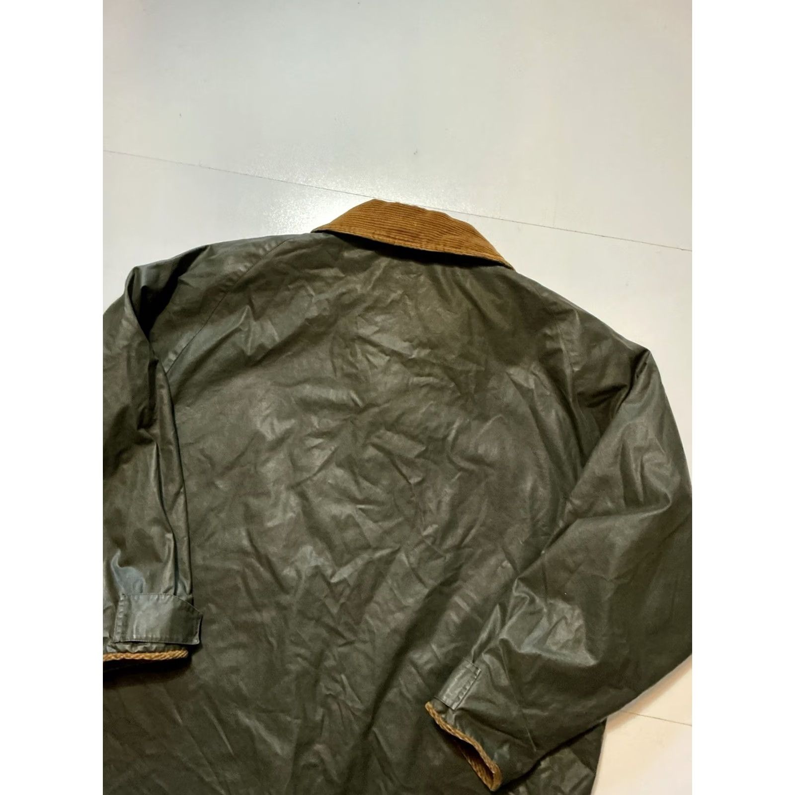 Henri Lloyd VINTAGE Henri Lloyd Jacket Corduroy Plaid Waxed Coated Lined Parka XL Brown Mens Size US XL / EU 56 / 4 - 6 Thumbnail