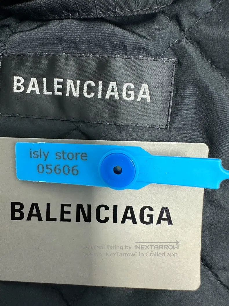 Balenciaga Balenciaga Solid Printed Zip-Up Jacket Size US L / EU 52-54 / 3 - 3 Thumbnail