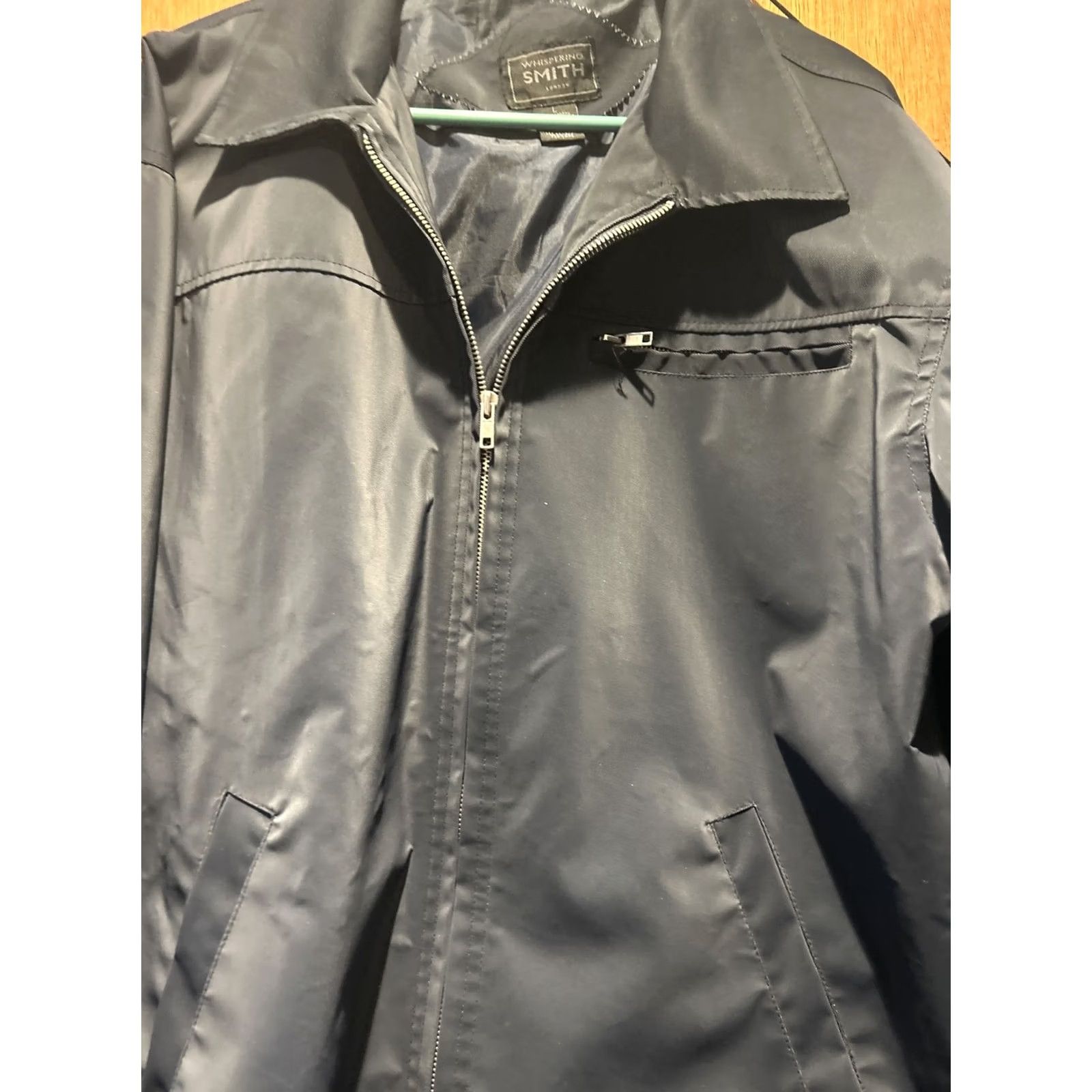 Vintage Whispering Smith Rain Jacket Men L Black Polyurethane Waterproof Zip Up Coat EUC Size US L / EU 52-54 / 3 - 4 Thumbnail