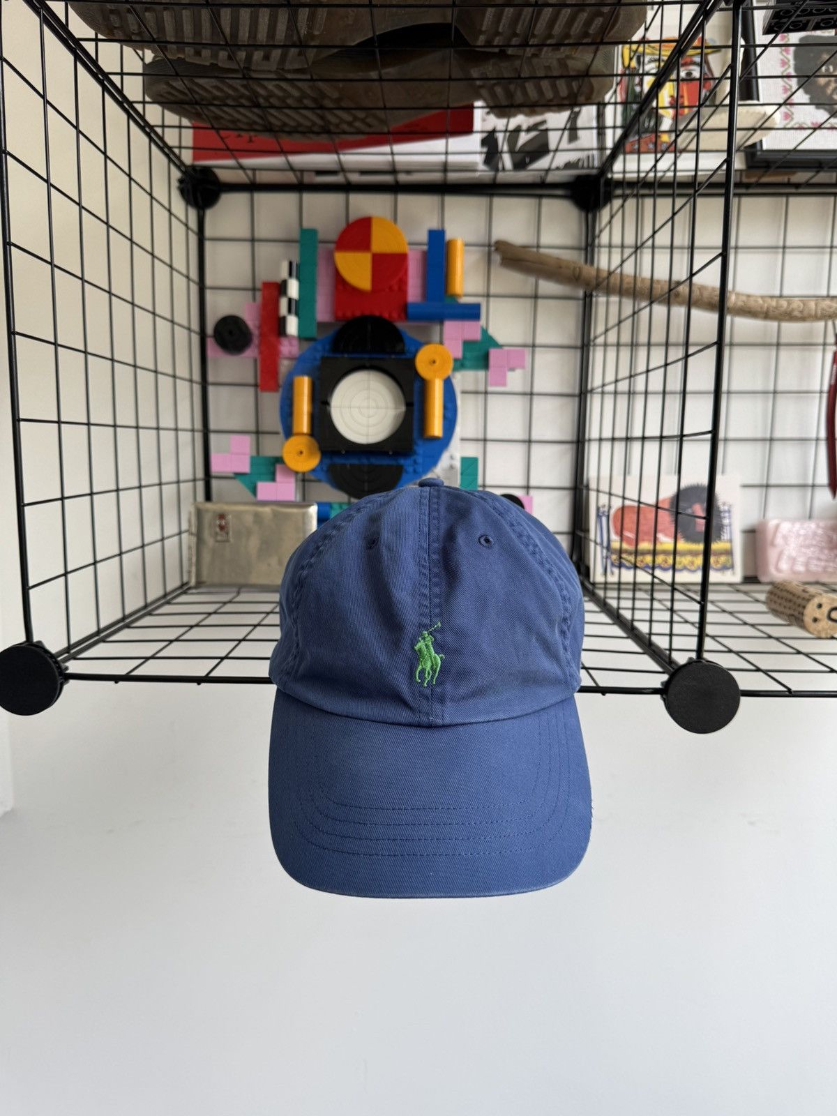 Polo Ralph Lauren Vintage Polo Ralph Lauren Navy Blue Cap Size ONE SIZE - 2 Thumbnail
