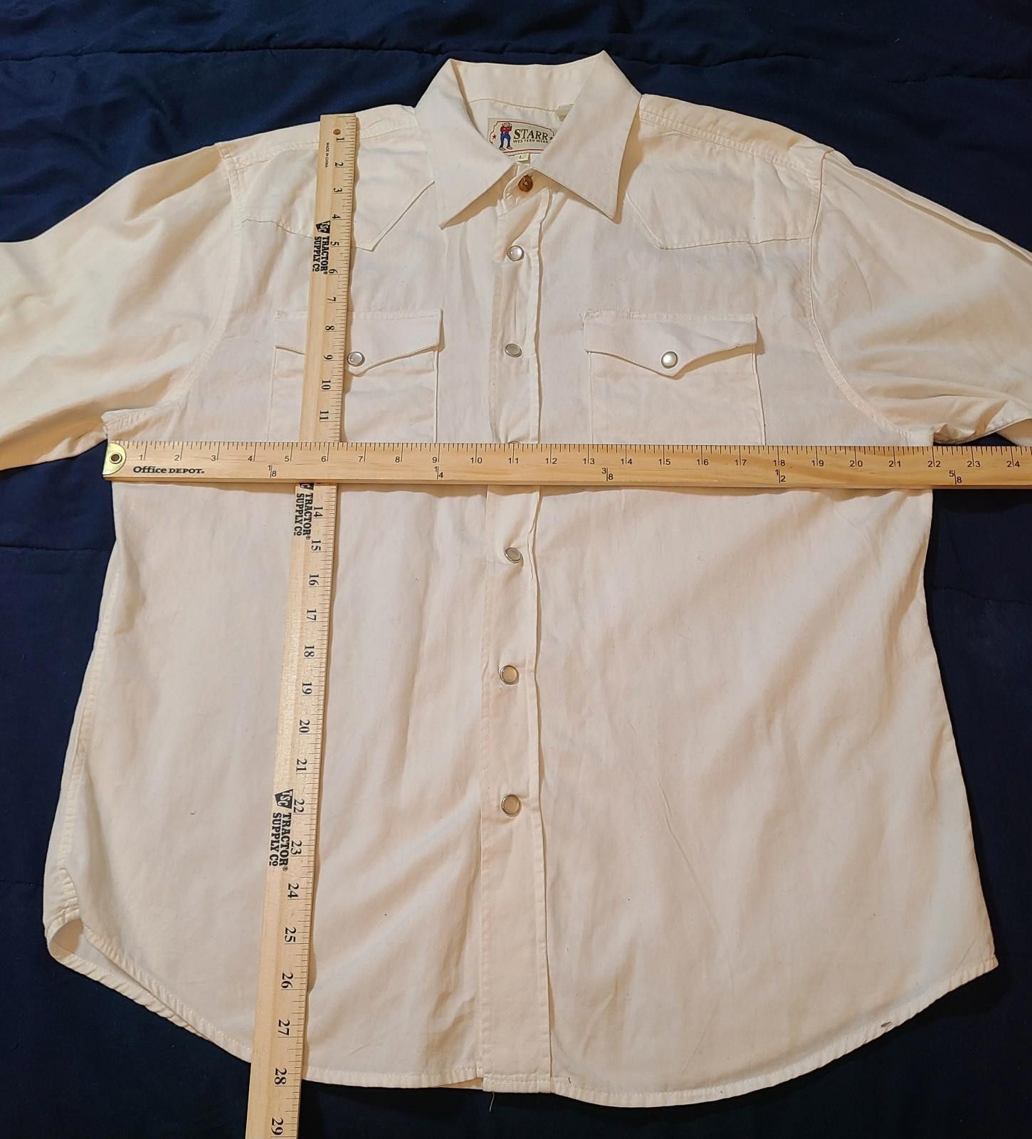 Designer Starr Western Wear Western Shirt Mens Size Large Pearl Snaps Size US L / EU 52-54 / 3 - 6 Thumbnail