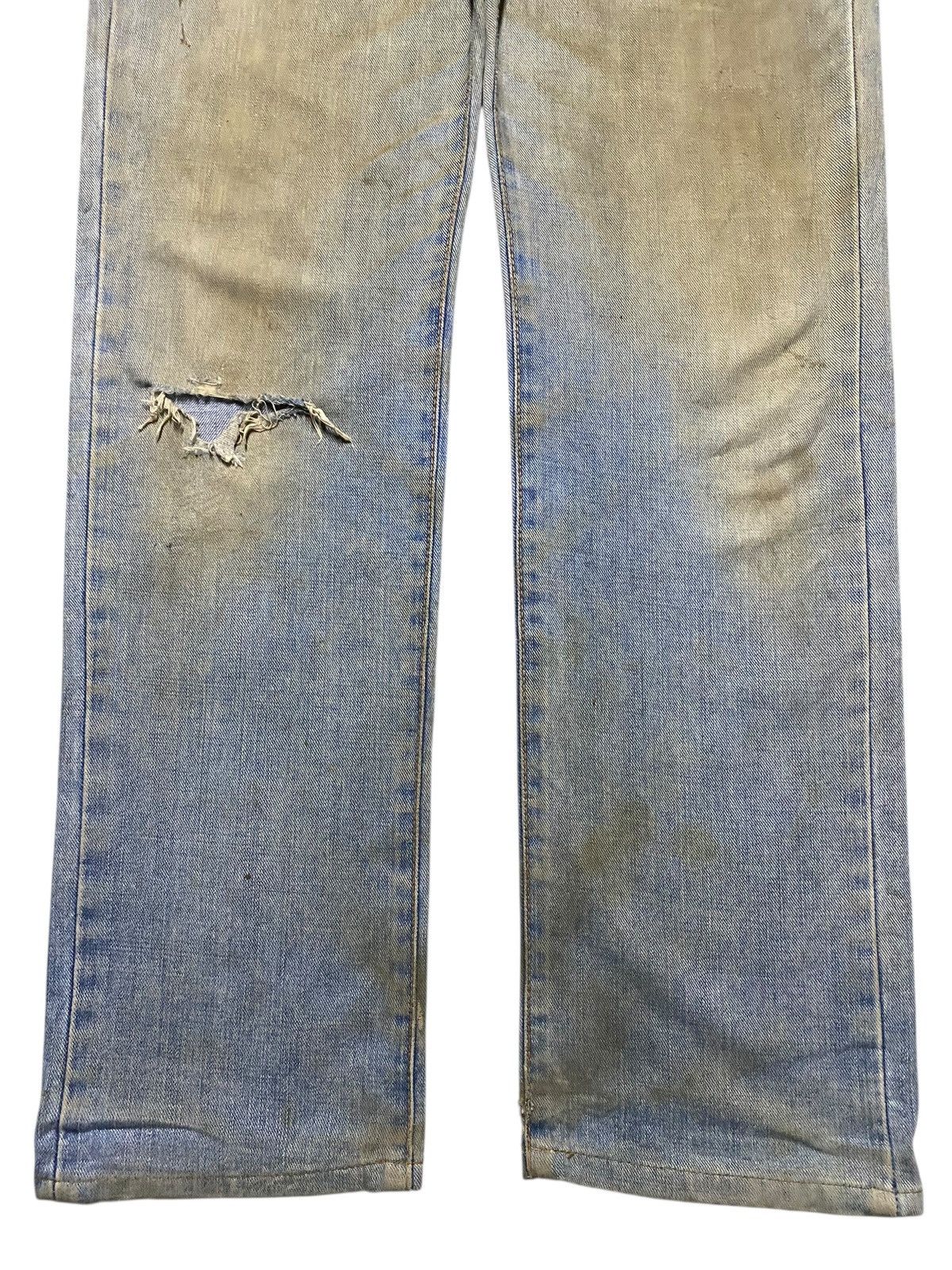 Edwin Japan Brand Edwin 403 Crazy Dirty Mud Wash Distressed Loose Size US 33 - 5 Thumbnail