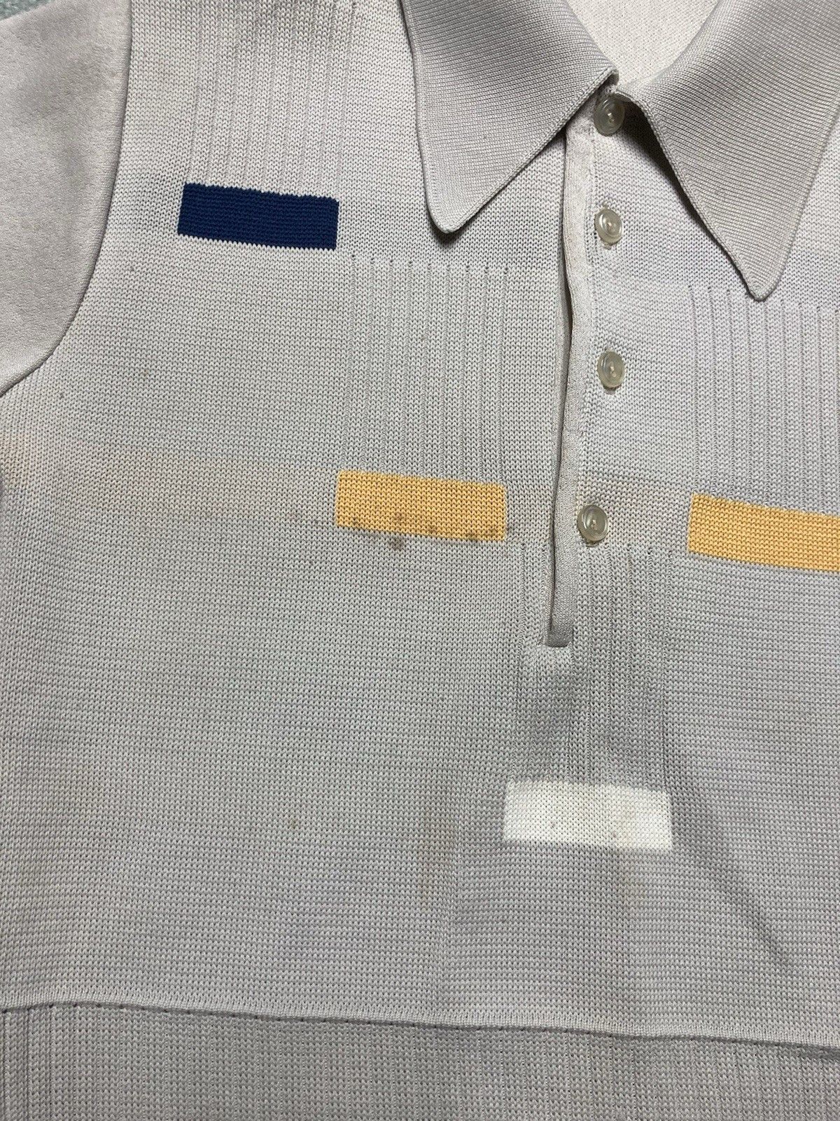 Vintage Vtg 1960s 70s polo shirt polyester knit mod California small Size US S / EU 44-46 / 1 - 2 Thumbnail