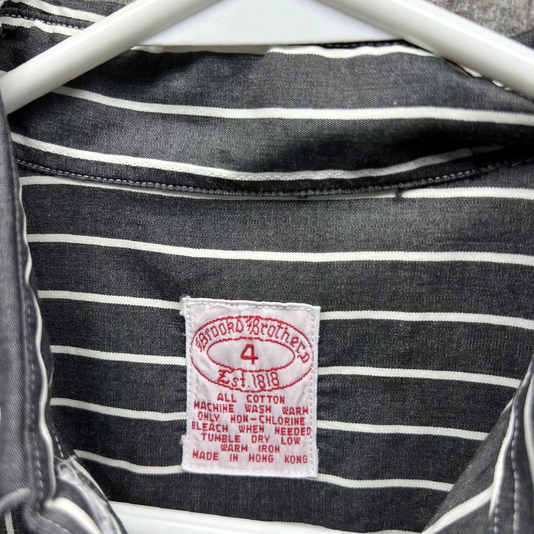 Brooks Brothers Brooks Brothers Shirt Women 4 Striped Black White Button-Down Casual Business Party/Cocktail Travel Long Sleeve Collared Button-Up Regular Fit Size S / US 4 / IT 40 - 5 Thumbnail