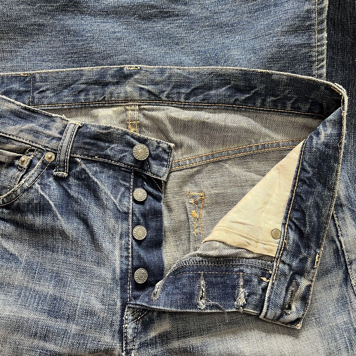 Japanese Brand × OMNIGOD × Vintage Vintage Omnigod Buttons Denim Japan Size US 30 / EU 46 - 17 Thumbnail