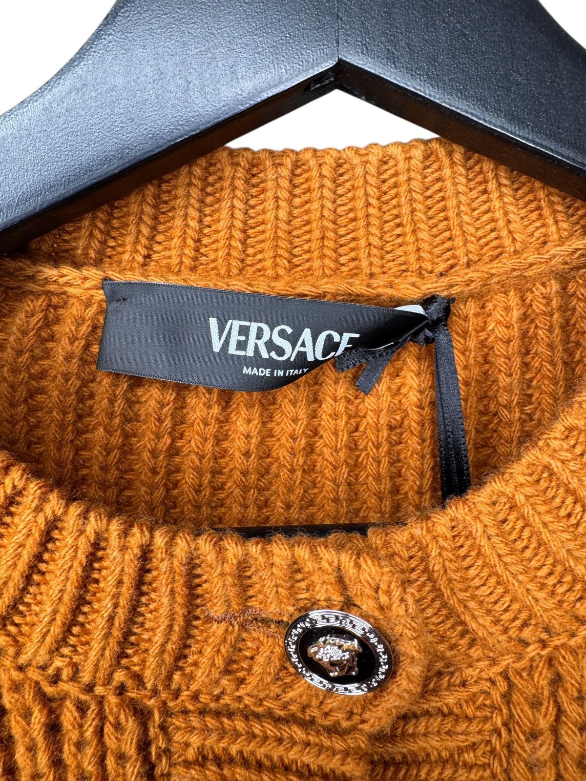 Versace Versace Wool Cardigan Medusa Buttons Camel Size XS / US 0-2 / IT 36-38 - 6 Thumbnail