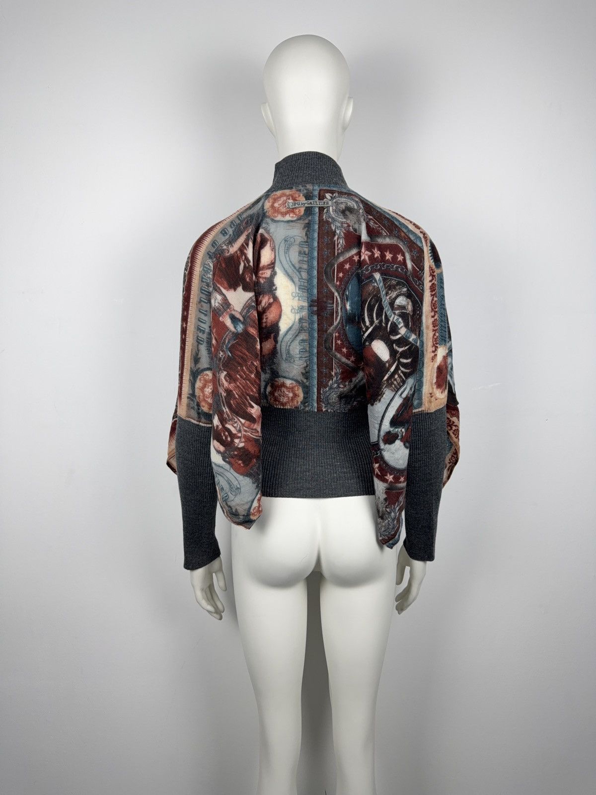 Jean Paul Gaultier Jean Paul Gaultier 1998 Native X-Ray Print Poncho Jacket Size S / US 4 / IT 40 - 10 Thumbnail