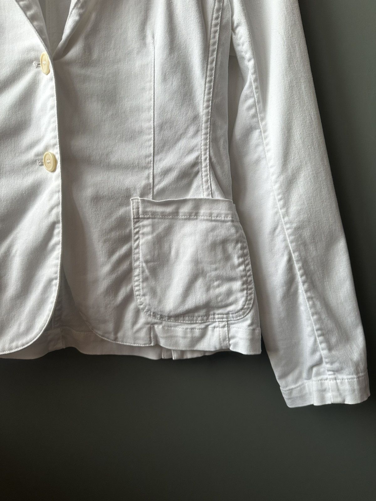 Aspesi Aspesi White Cotton Blazer Size 42 Size M / US 6-8 / IT 42-44 - 4 Thumbnail