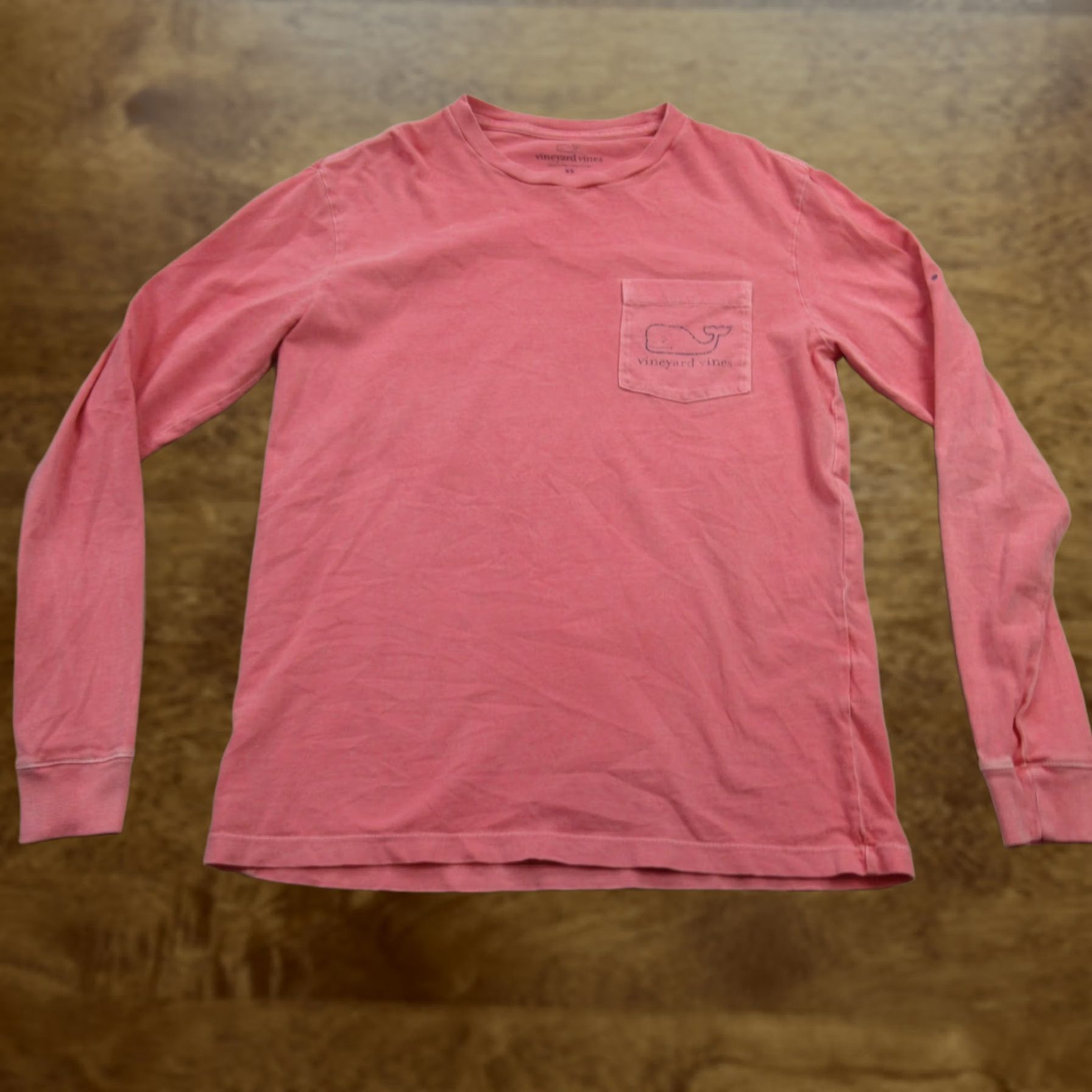 Vineyard Vines Vineyard Vines Shirt Mens XS Pink Long Sleeve Crew Neck Pocket Casual Size US XS / EU 42 / 0 - 1 Thumbnail