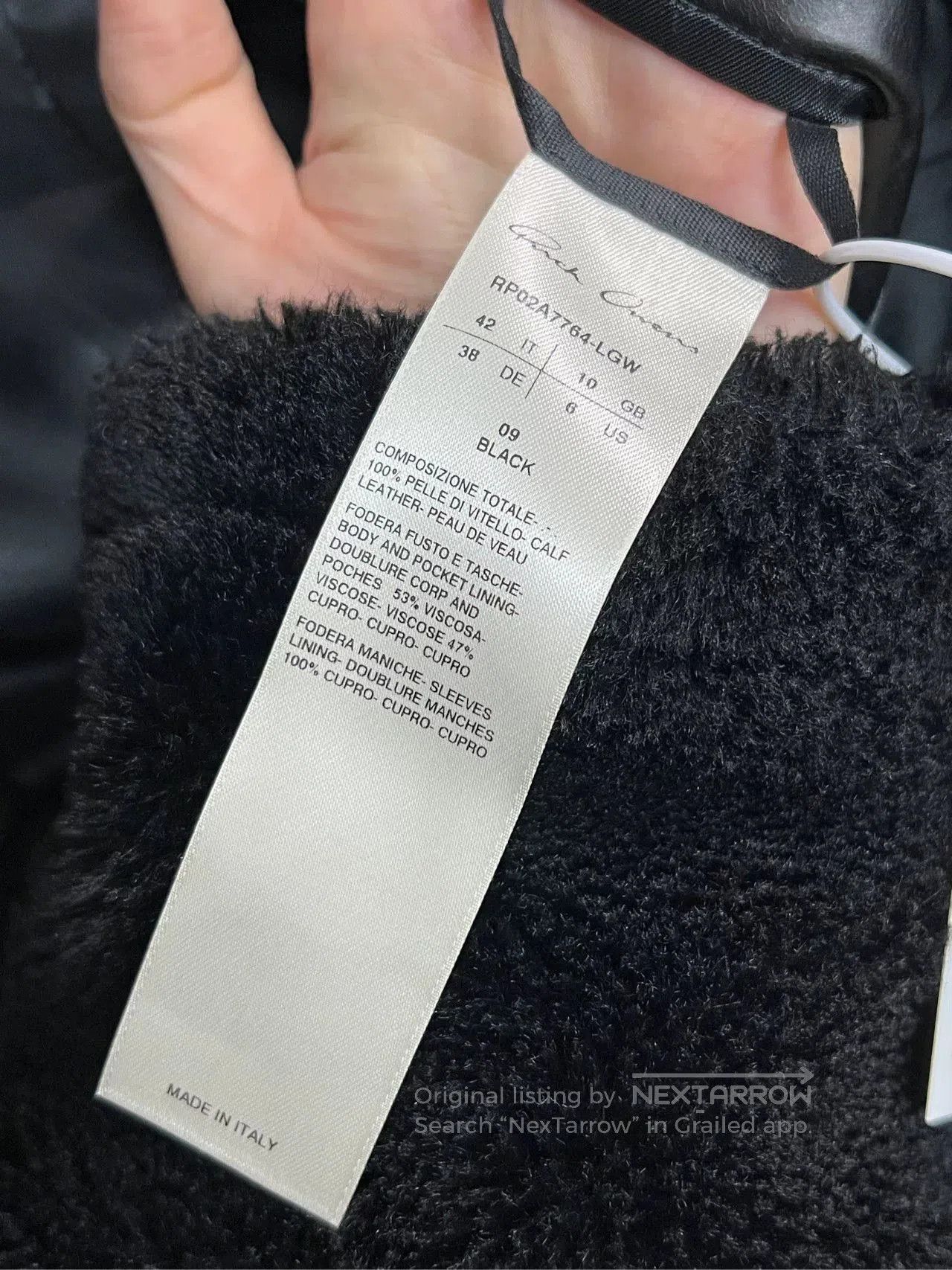 Rick Owens rick owens leather blazer jacket size 42. Size US XS / EU 42 / 0 - 4 Thumbnail